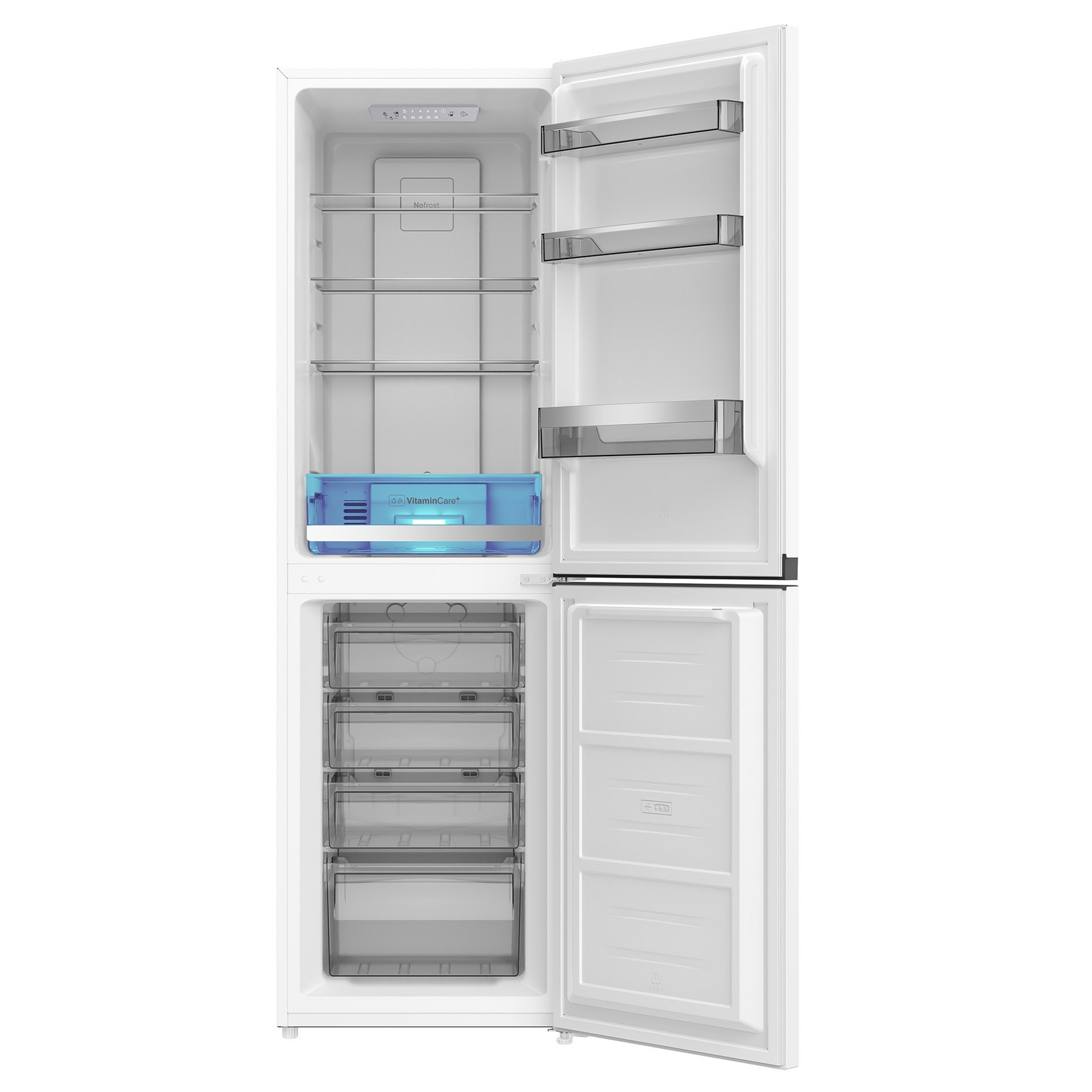Blomberg KNE4582VW Total No frost VitaminCare+ Freestanding Fridge Freezer White, photo 3