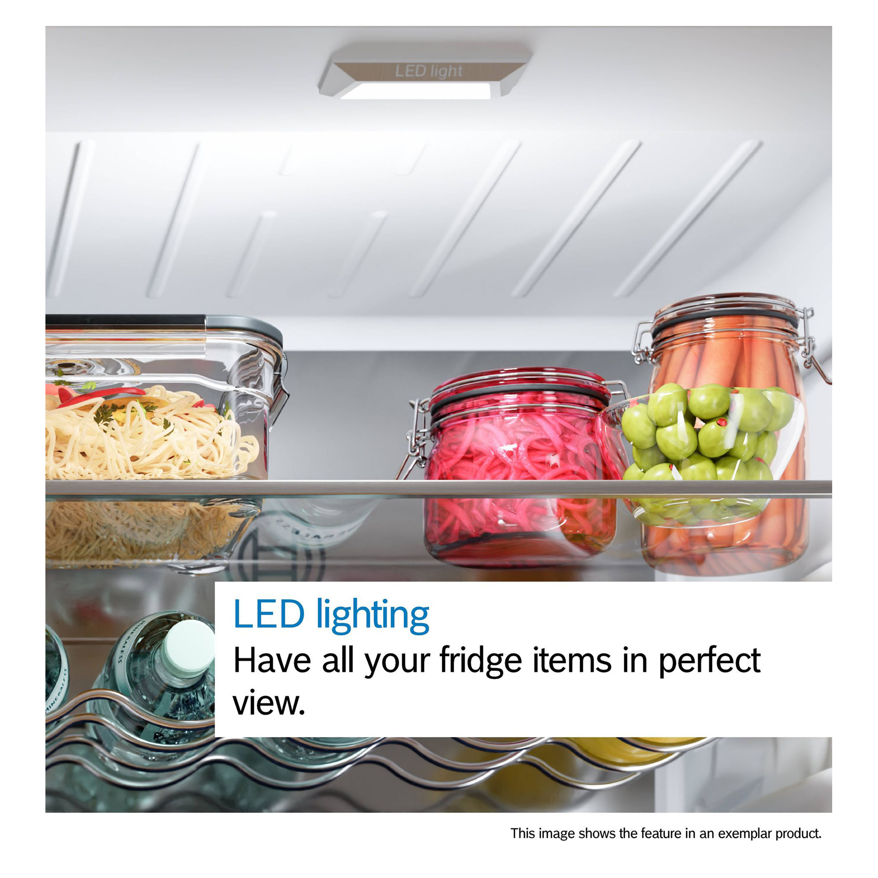Bosch KSN36VLDGG Series 4 186cm High Fridge in Stainless Steel Look 60, photo 2