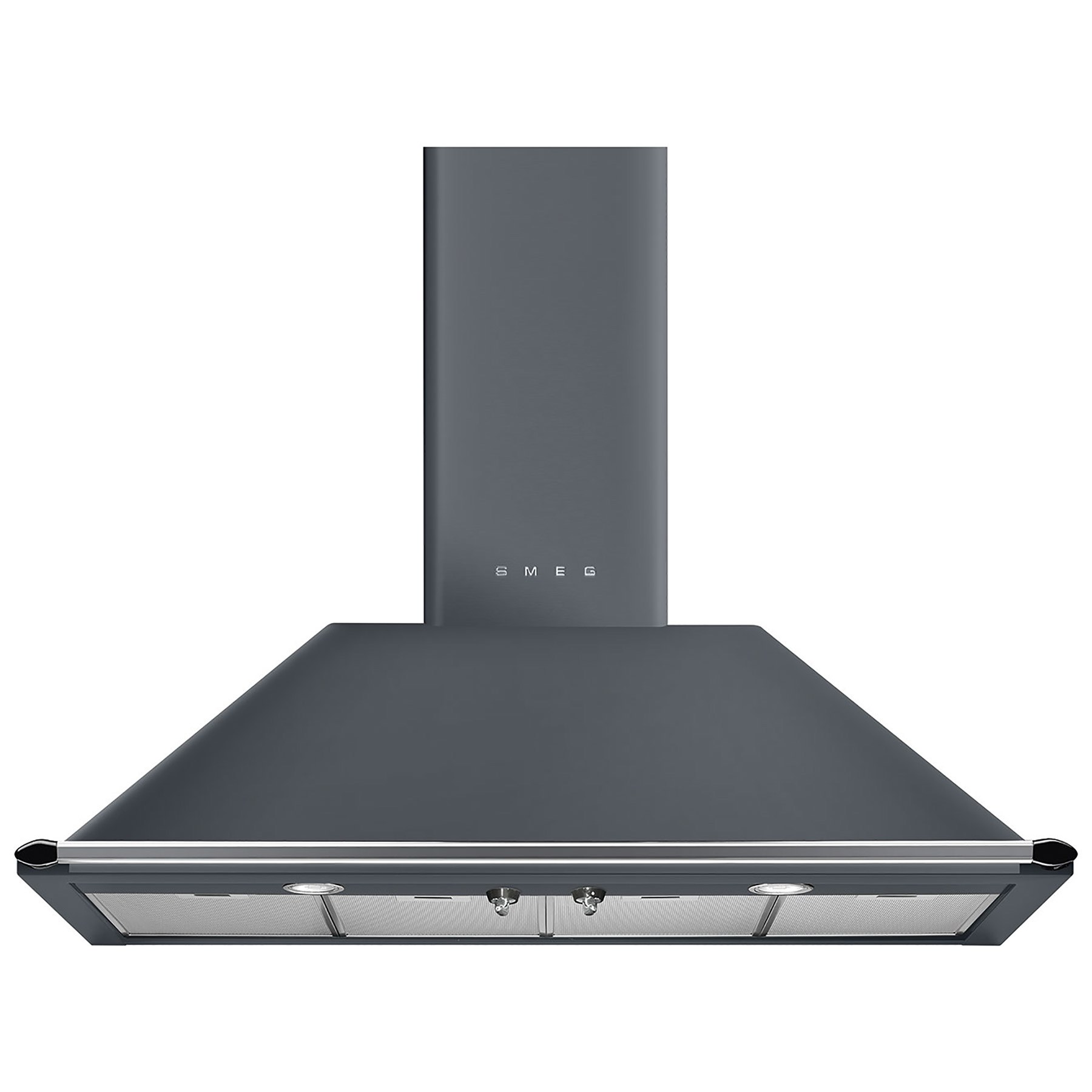 Smeg KT110GRE 110cm Victoria Chimney Hood in Slate Grey A Rated