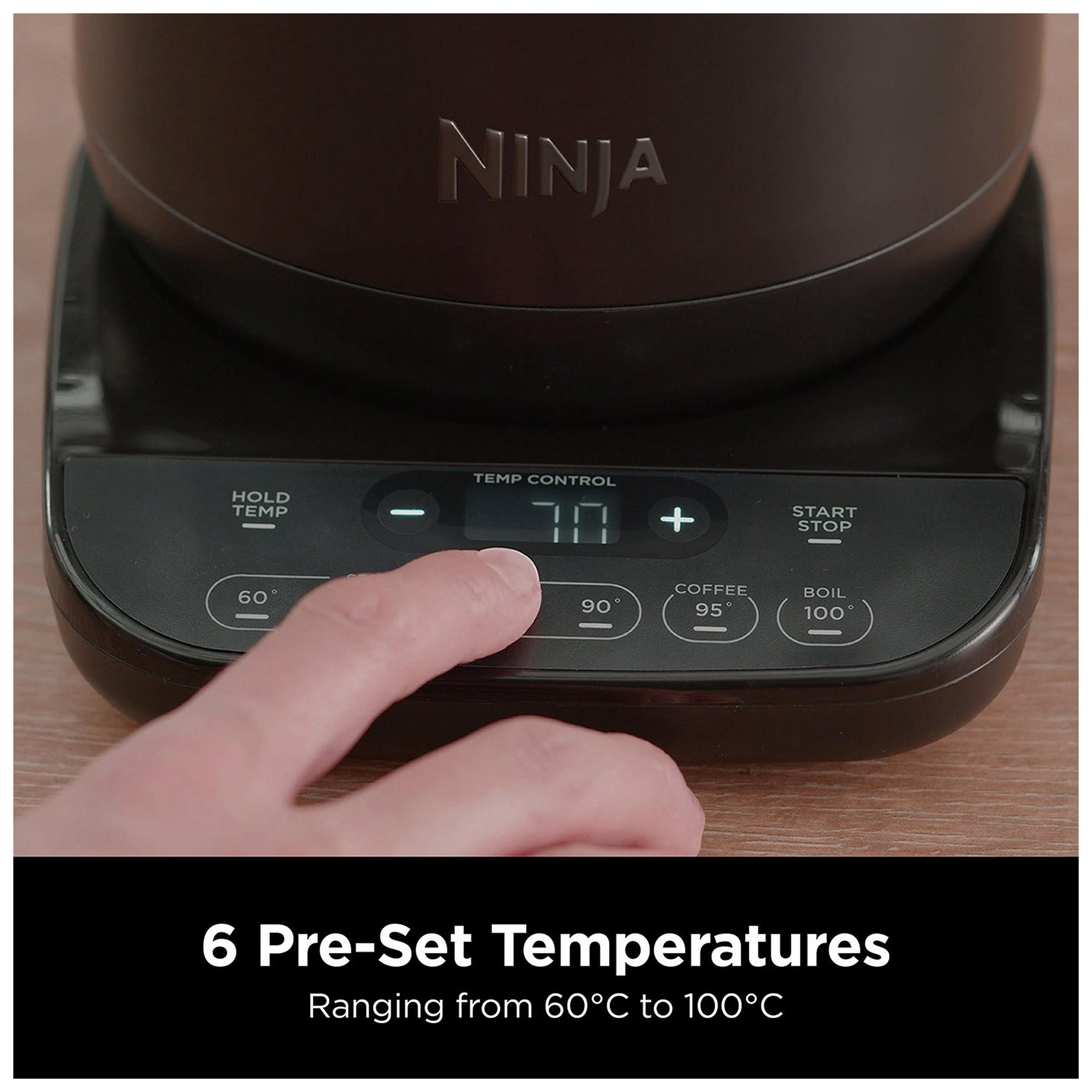 Ninja Perfect Temperature Kettle, Rapid Boil – in Black | KT200UK | by SharkNinja, photo 5