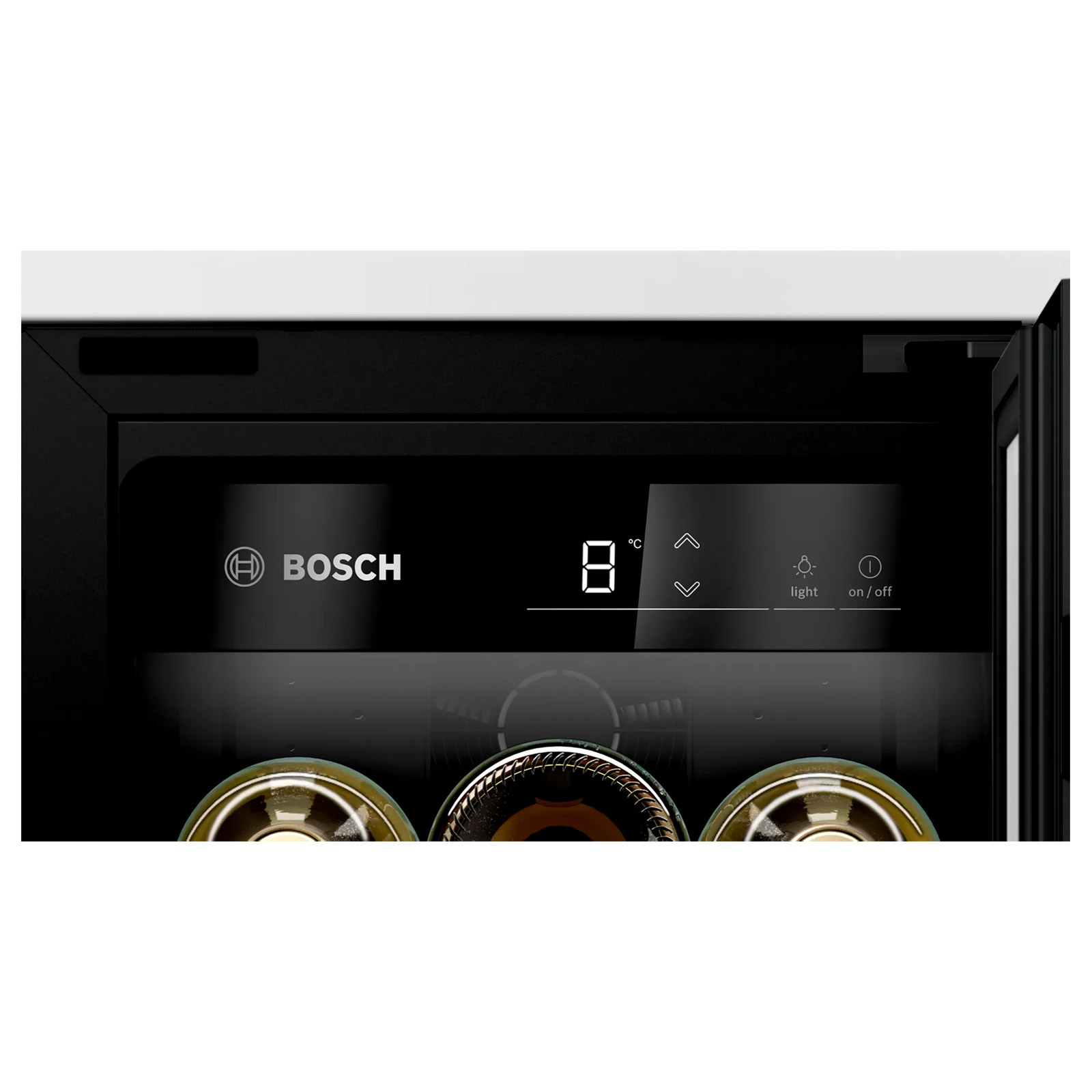 Bosch KUW20VHF0G Series 6 30cm Wide Wine Cooler in Aluminium 21 Bottle, photo 2