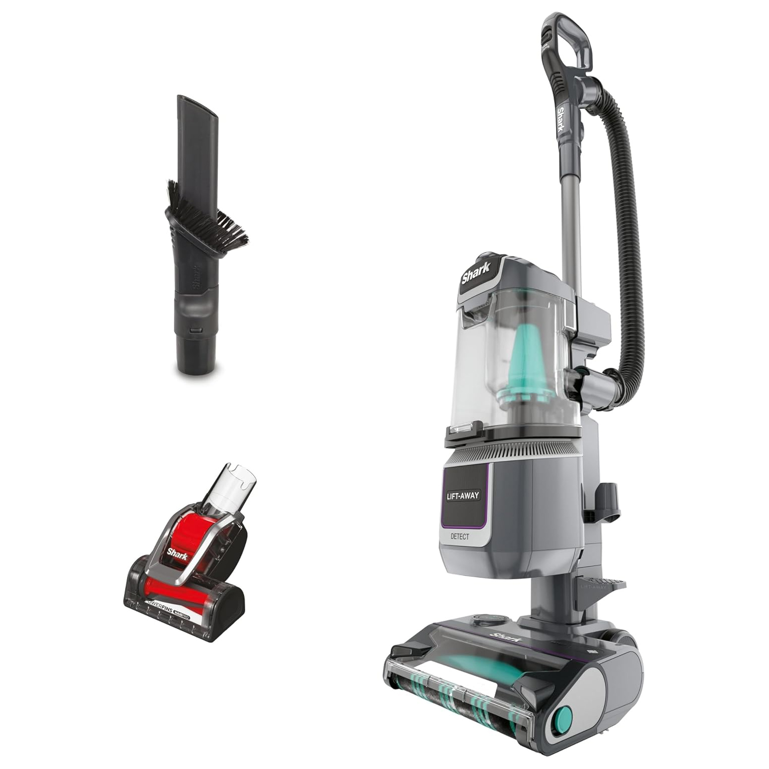 Shark LA450UKT Detect Pet Pro Upright Corded Vacuum Graphite Grey