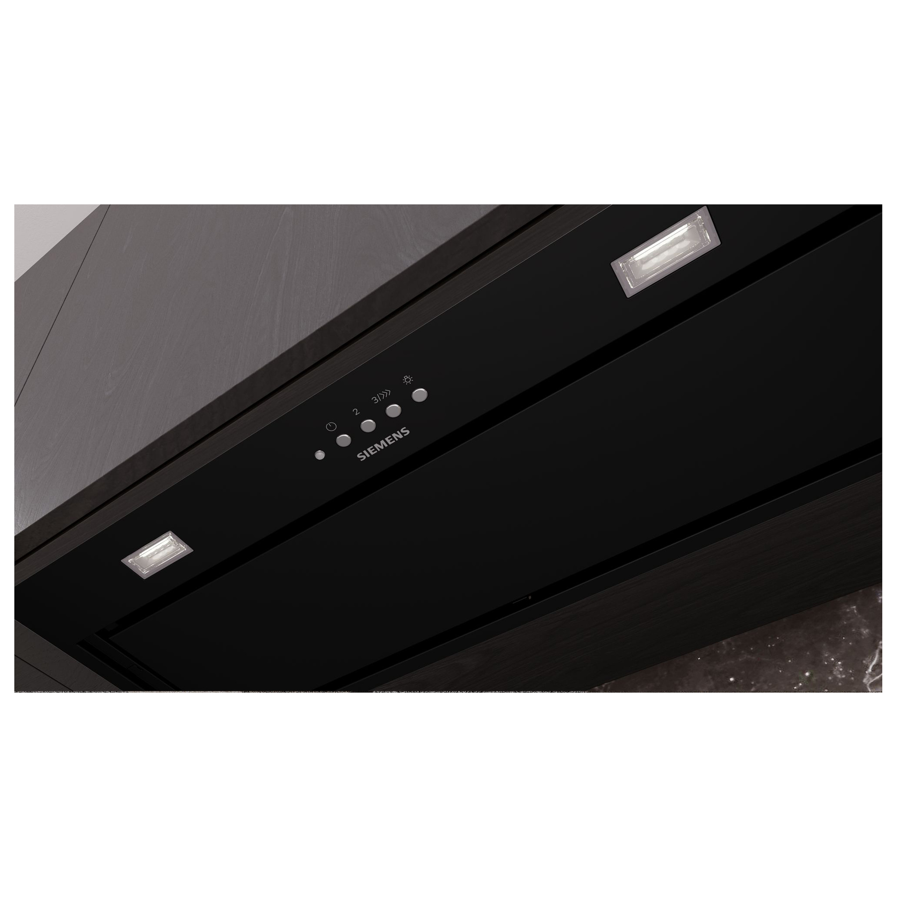 Siemens LB77NAC60B iQ500 70cm Canopy Cooker Hood in Black 4 Speed