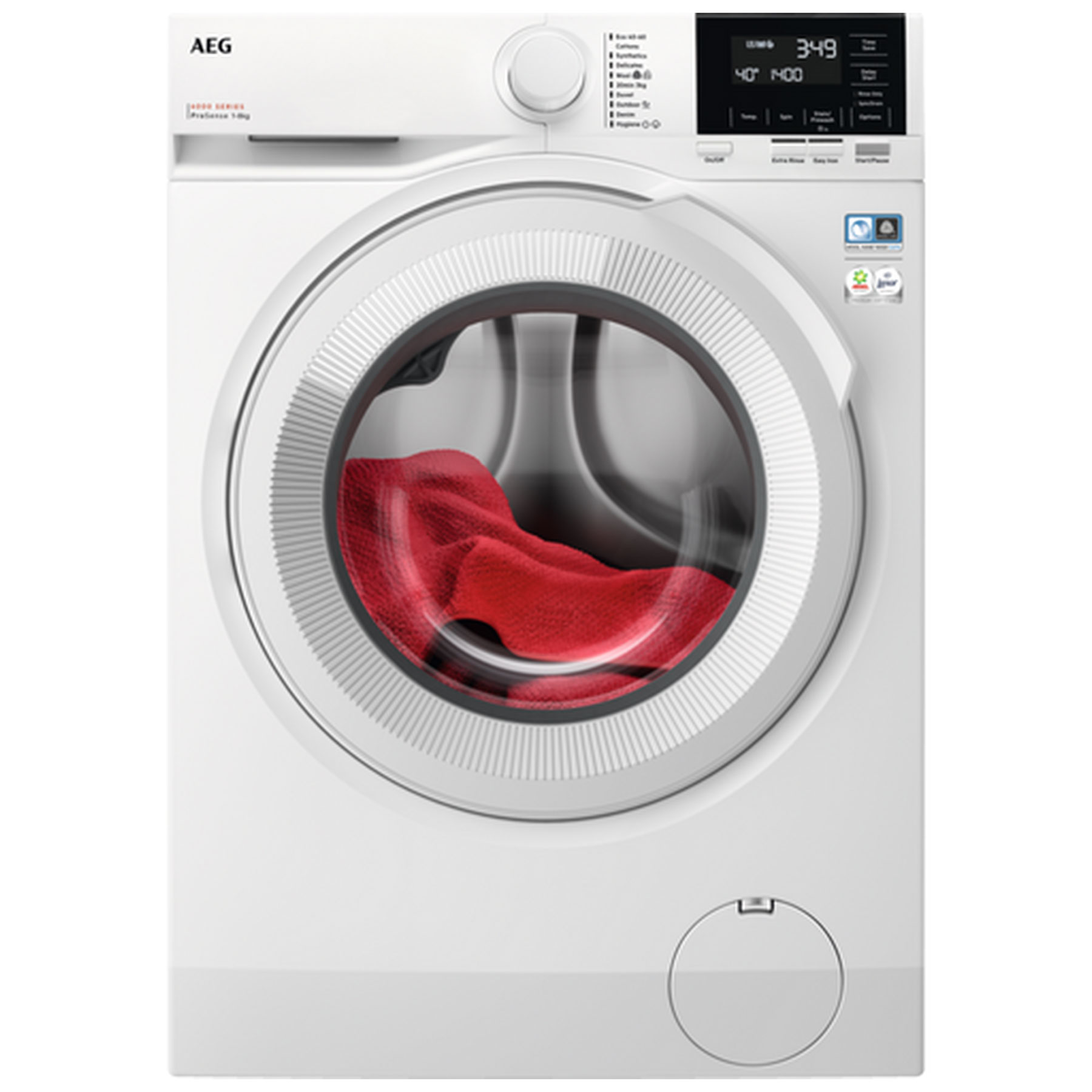 Image of AEG LFR61842B 6000 Series Washing Machine White 1400rpm 8kg A Rated