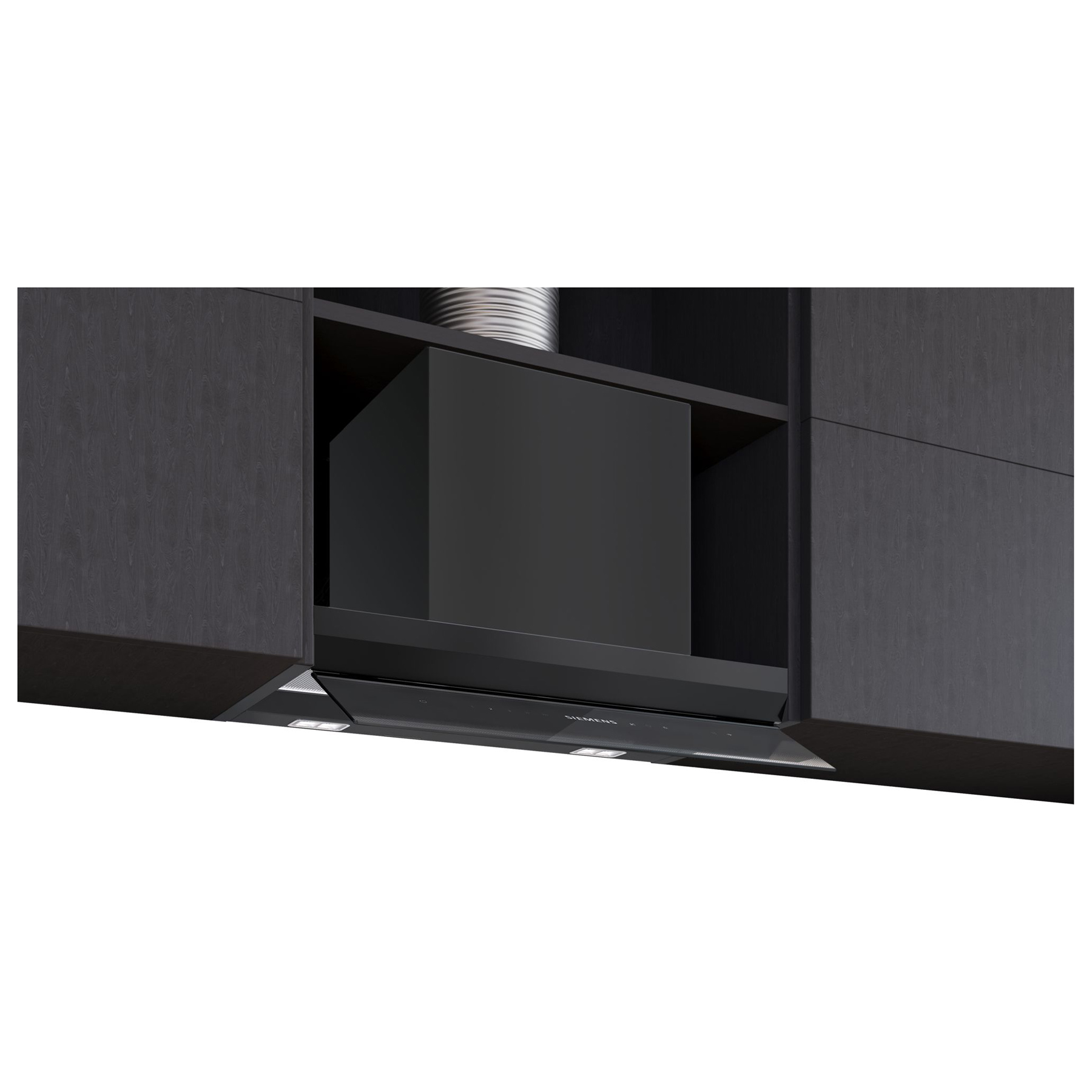 Siemens LJ68BET60B iQ700 60cm Integrated Design Cooker Hood in Matt Bl