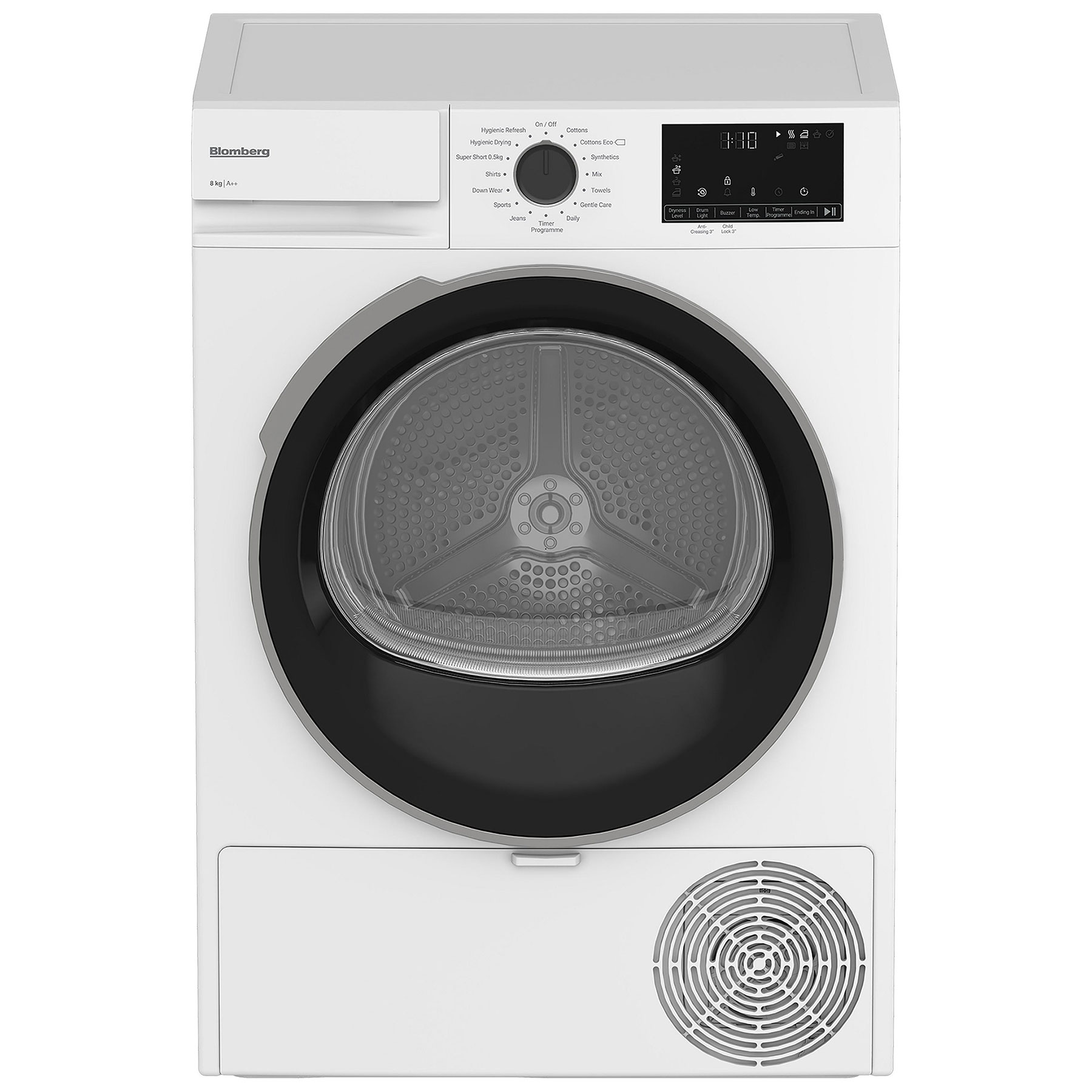 Blomberg LTA18320W 8kg Heat Pump Condenser Dryer White A Rated Sensor