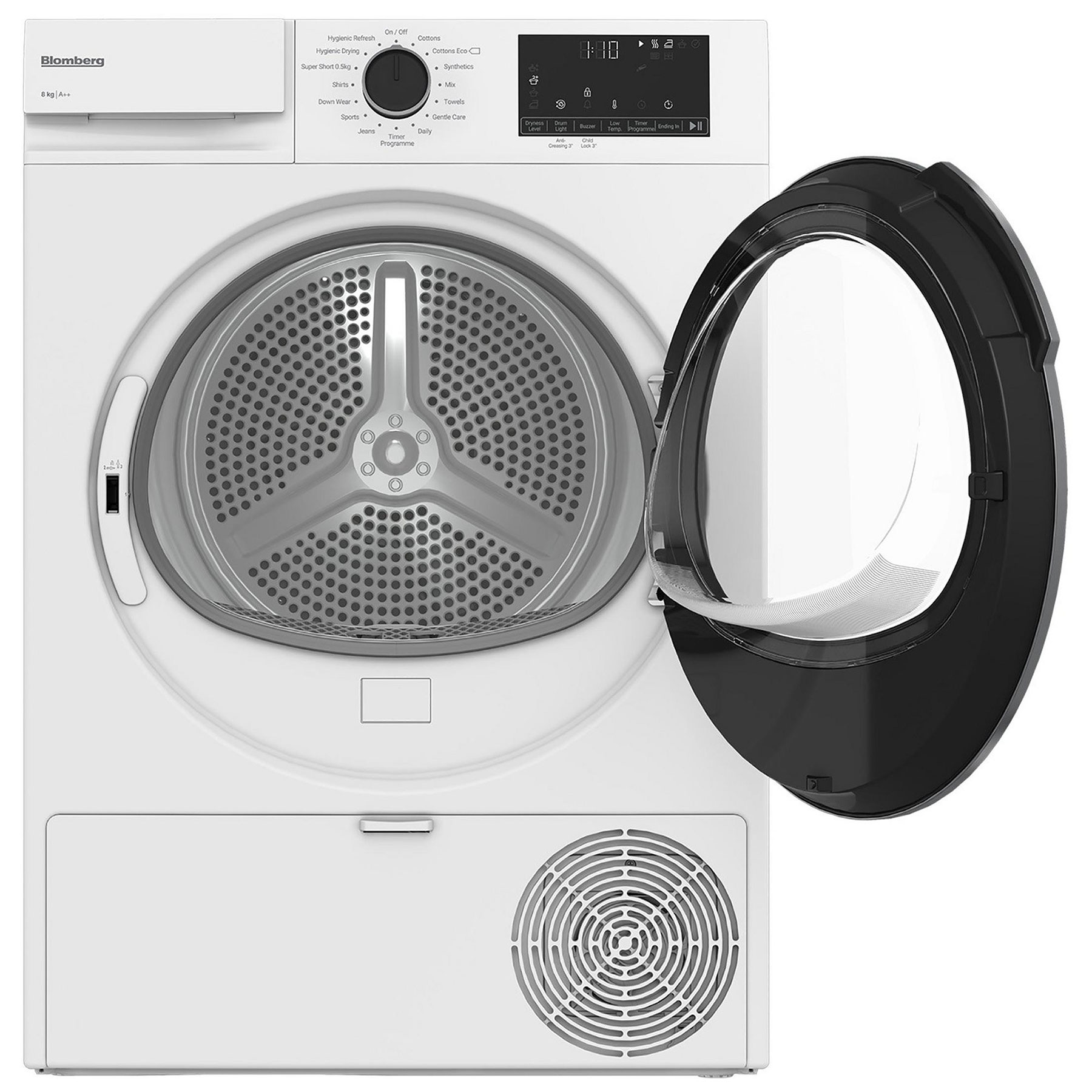 Blomberg LTA18320W 8kg Heat Pump Condenser Dryer White A Rated Sensor, photo 2
