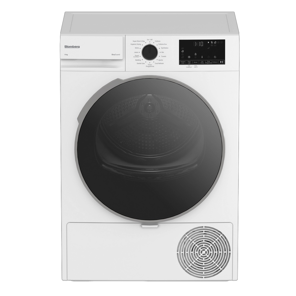 Blomberg LTA19321NW 9kg Heat Pump Condenser Dryer in White A Rated wit