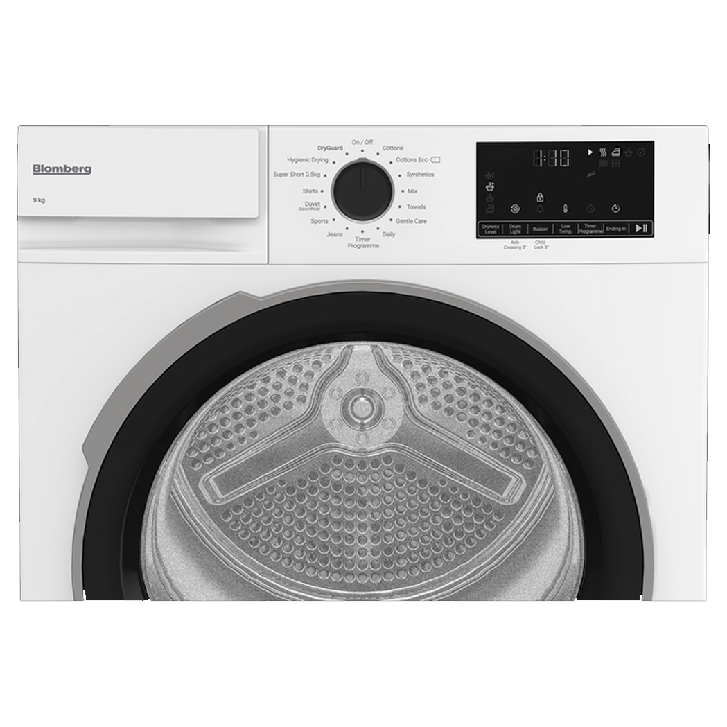 Blomberg LTA19321W 9kg Heat Pump Condenser Dryer White A Rated Sensor, photo 4