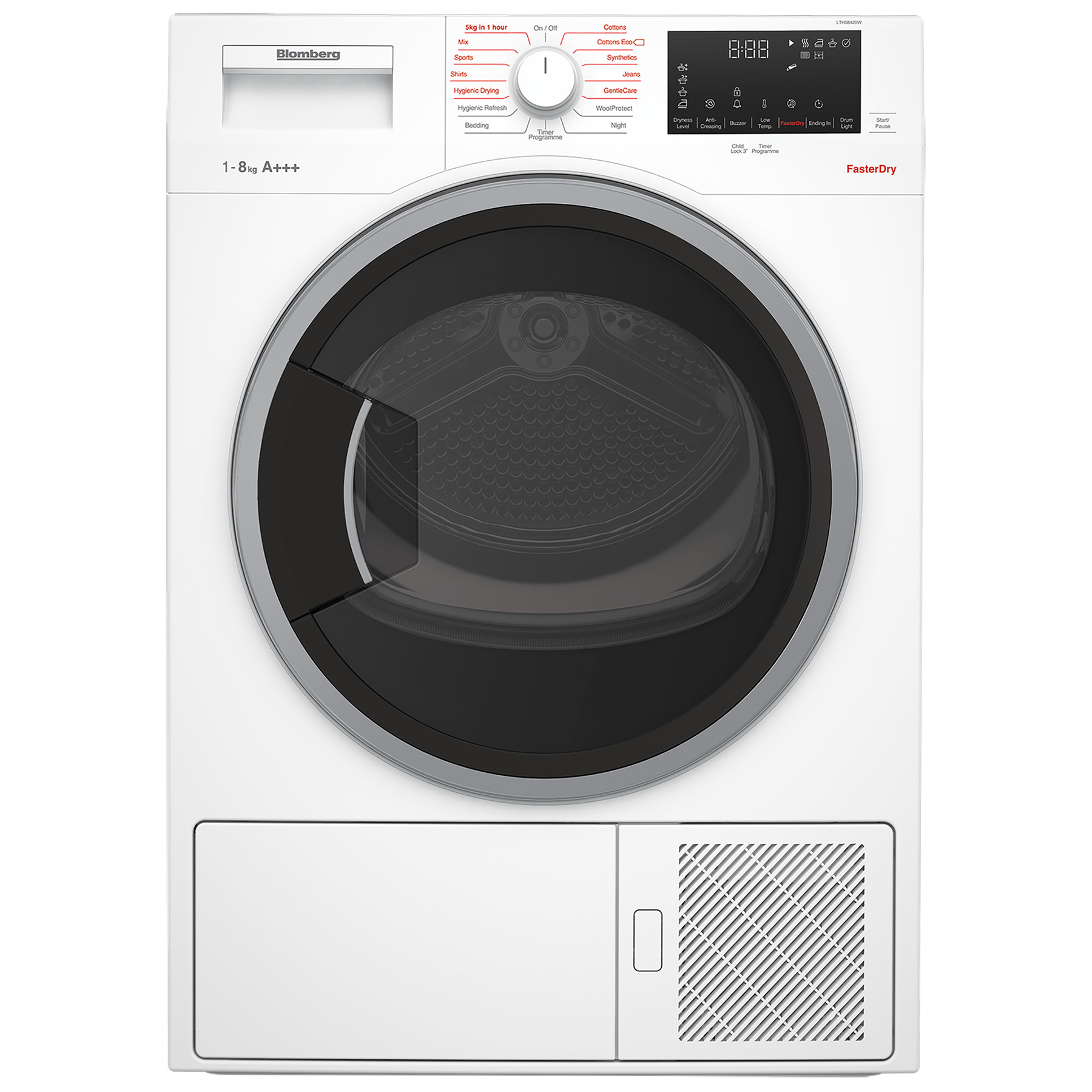 Image of Blomberg LTH38420W 8kg Heat Pump Condenser Dryer White A Rated Sensor