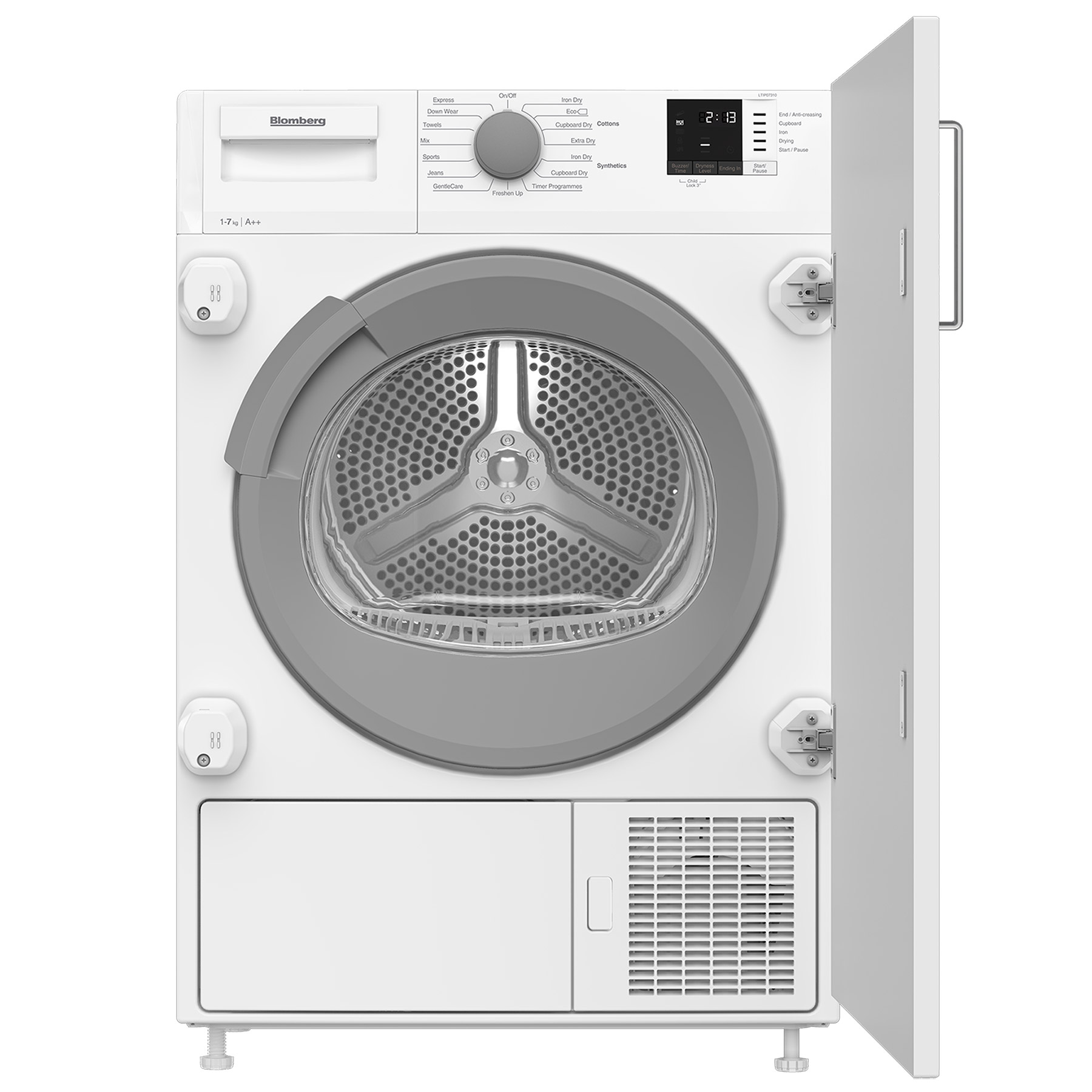 Image of Blomberg LTIP07310 7kg Fully Integrated Heat Pump Dryer In White A Rat