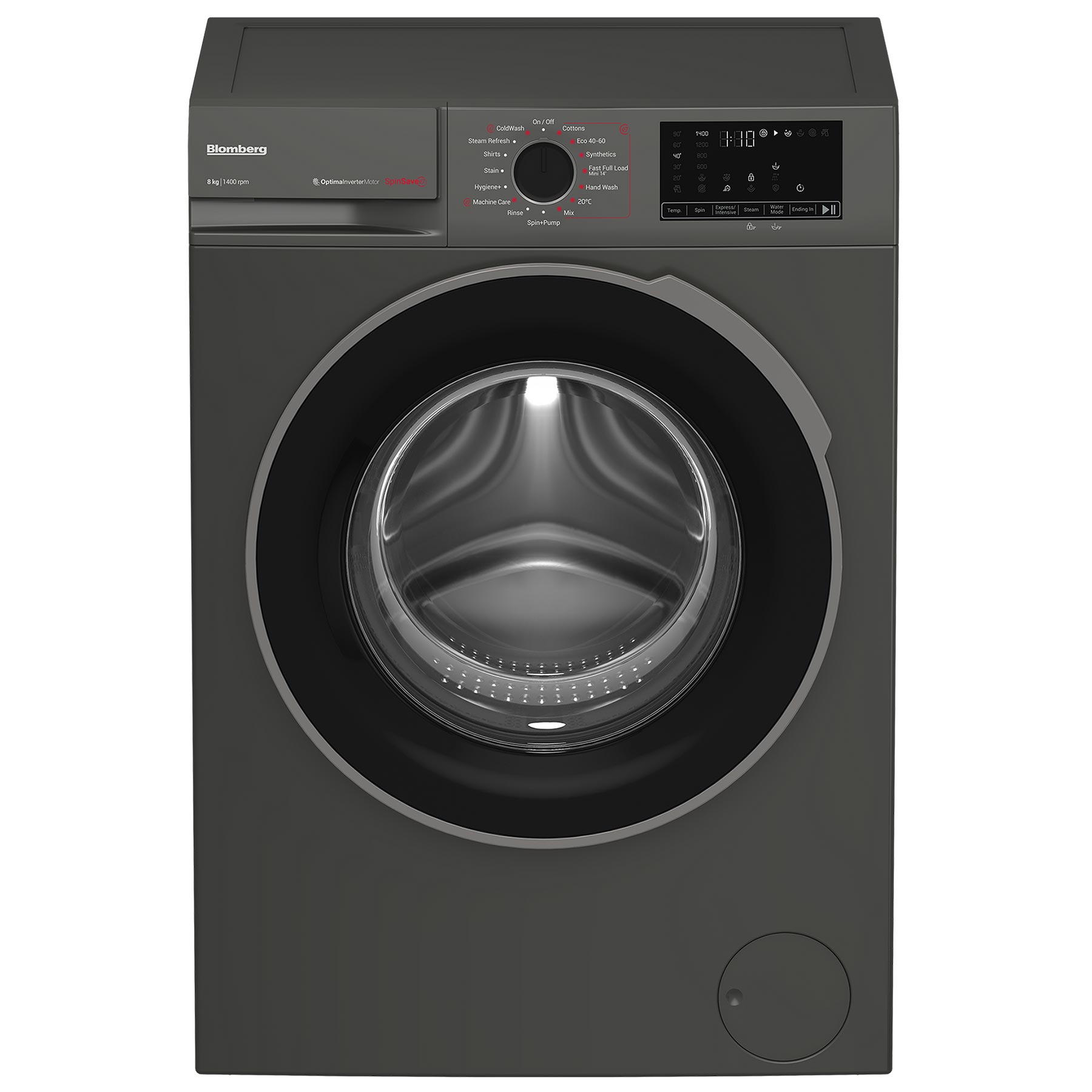 Blomberg LWA18461G 8kg 1400 Spin Washing Machine in Graphite A Rated S