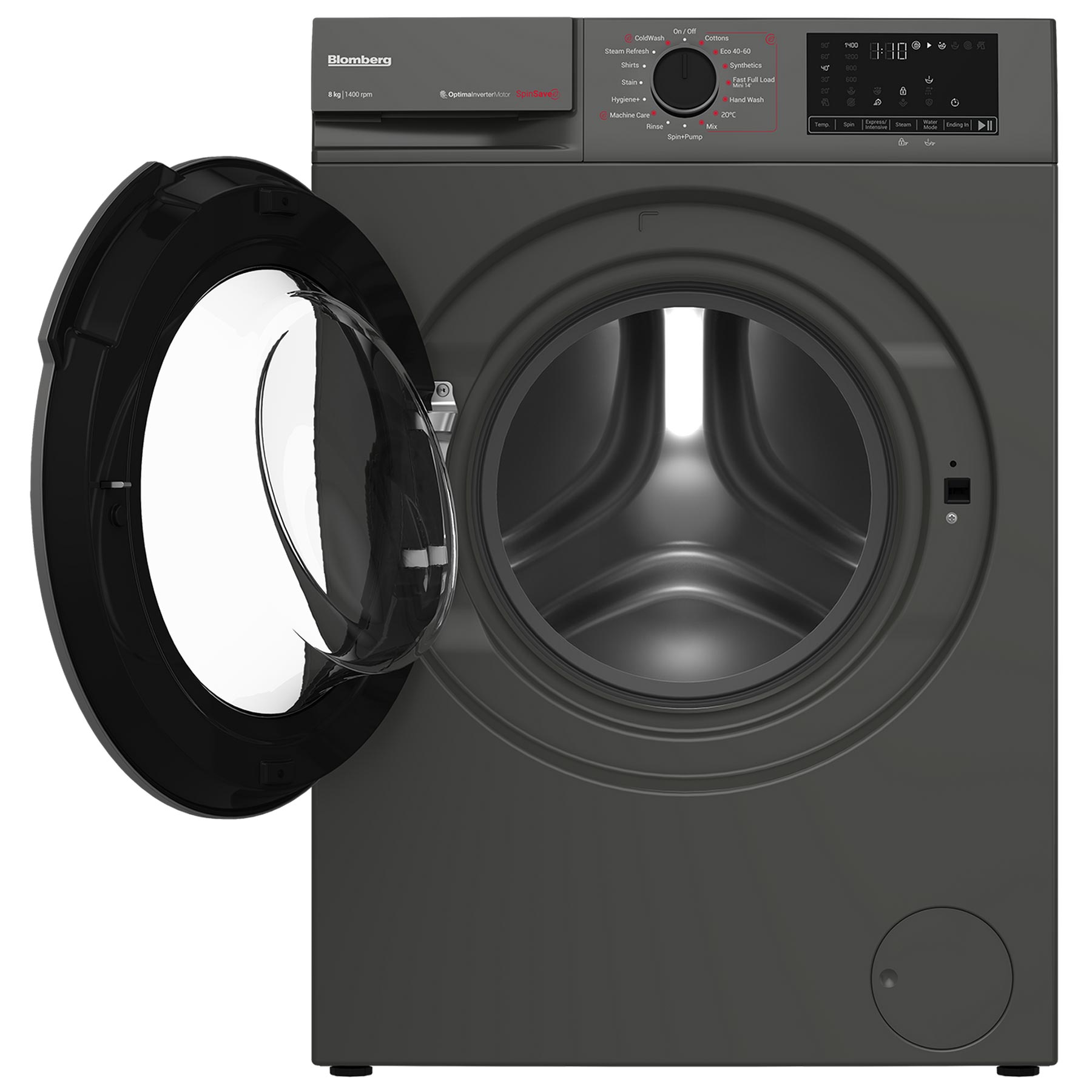 Blomberg LWA18461G 8kg 1400 Spin Washing Machine in Graphite A Rated S, photo 2