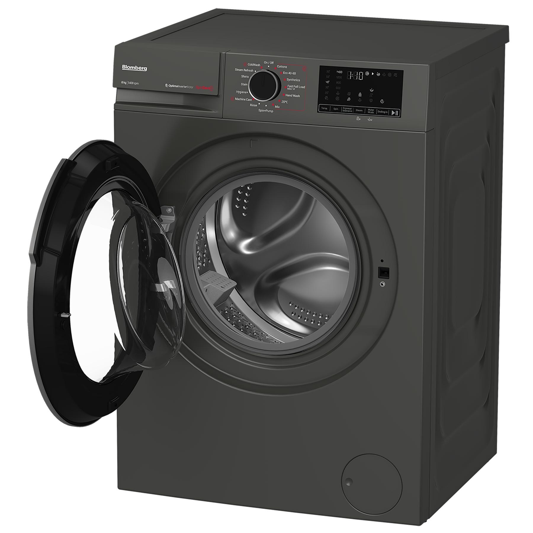 Blomberg LWA18461G 8kg 1400 Spin Washing Machine in Graphite A Rated S, photo 3
