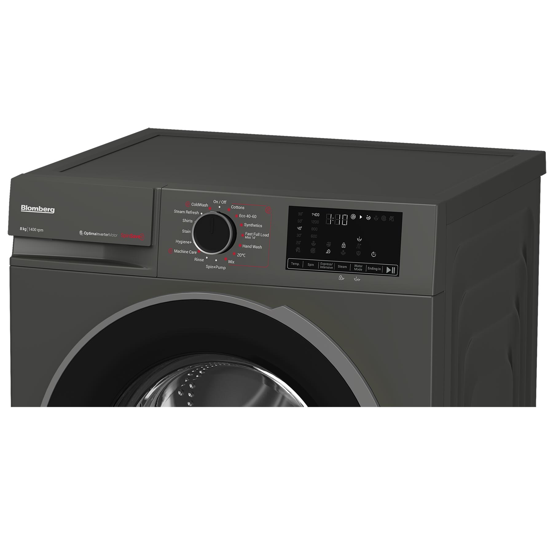 Blomberg LWA18461G 8kg 1400 Spin Washing Machine in Graphite A Rated S, photo 5