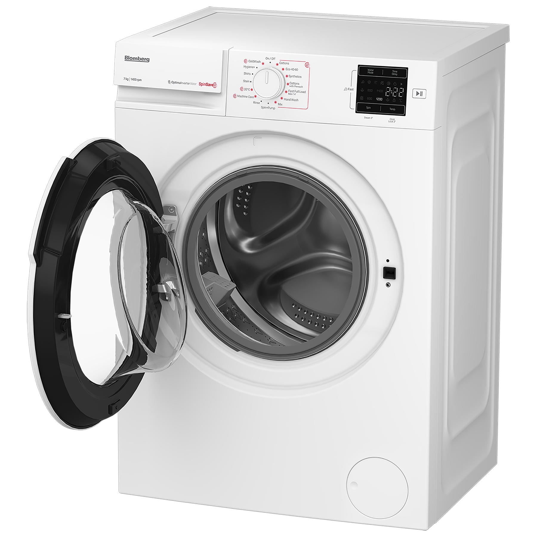 Blomberg LWA27461W 7kg 1400 Spin Washing Machine in White A Rated Stea, photo 3