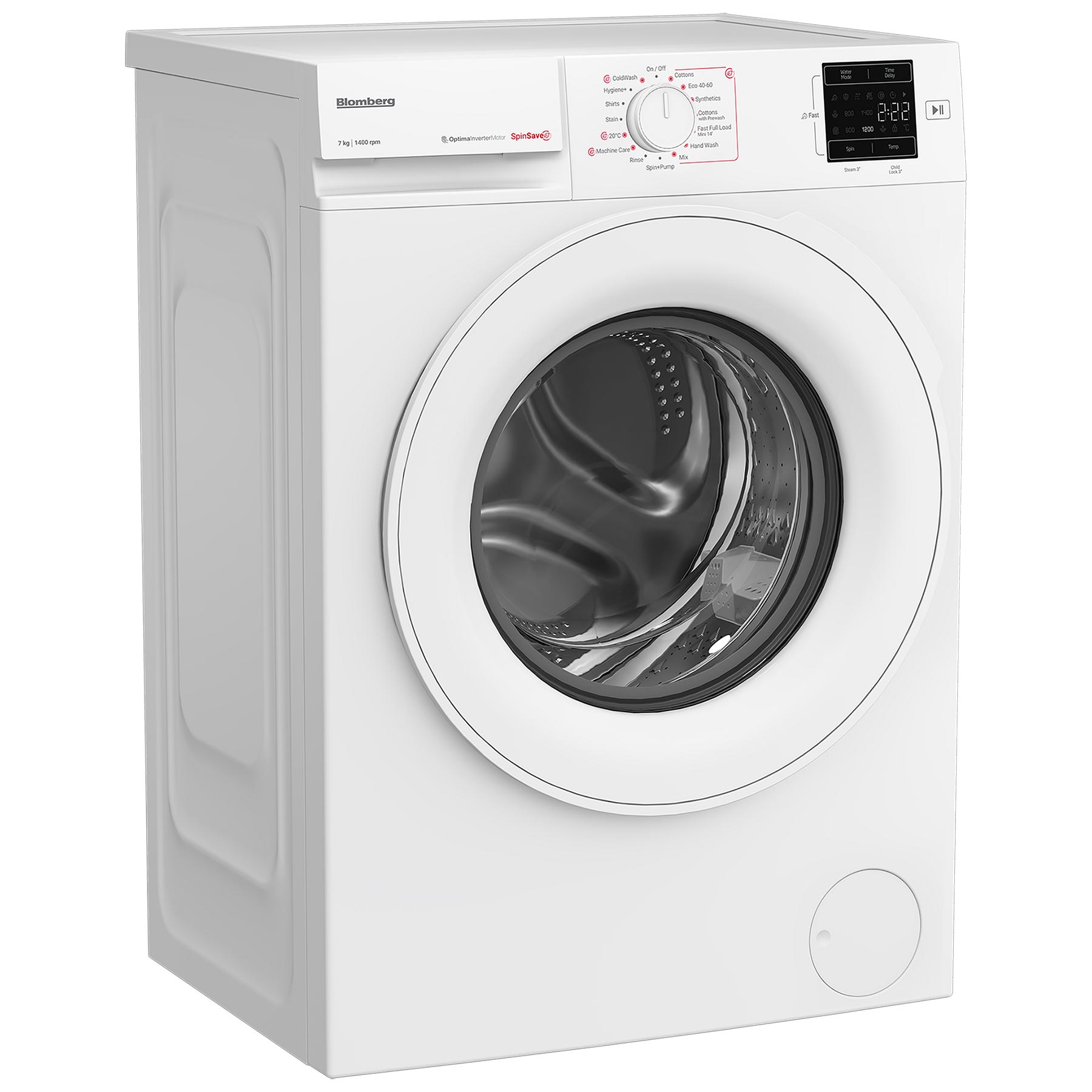 Blomberg LWA27461W 7kg 1400 Spin Washing Machine in White A Rated Stea, photo 4