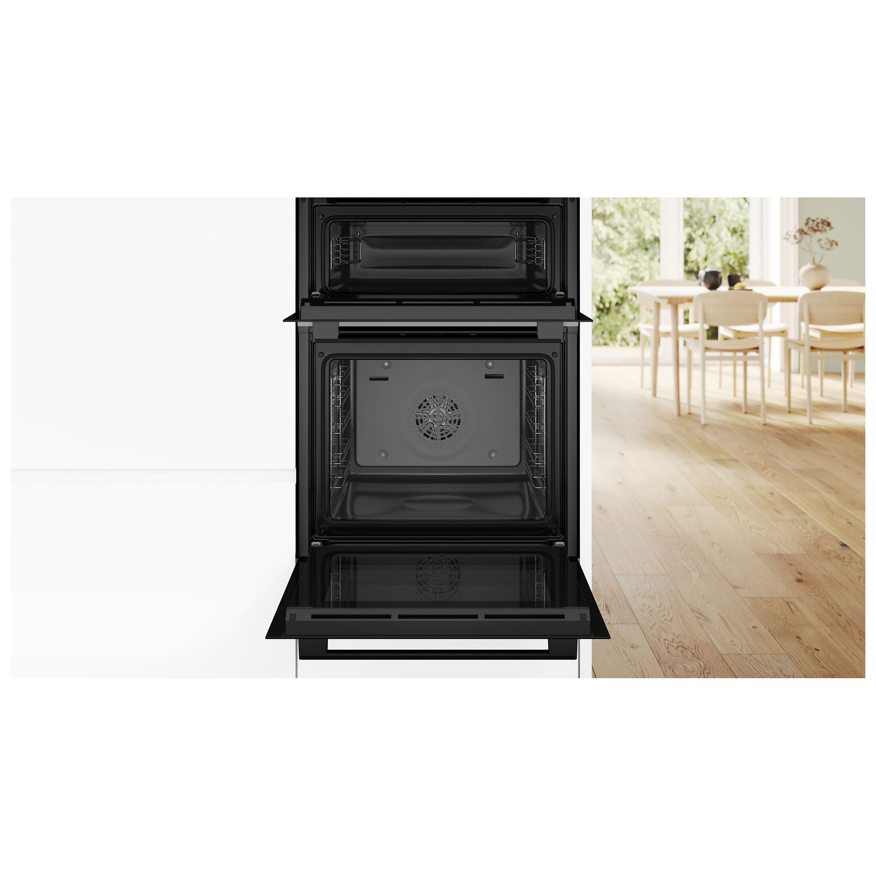Bosch MBA533BB3B Series 4 Built In Hot Air Double Oven in Black, photo 5