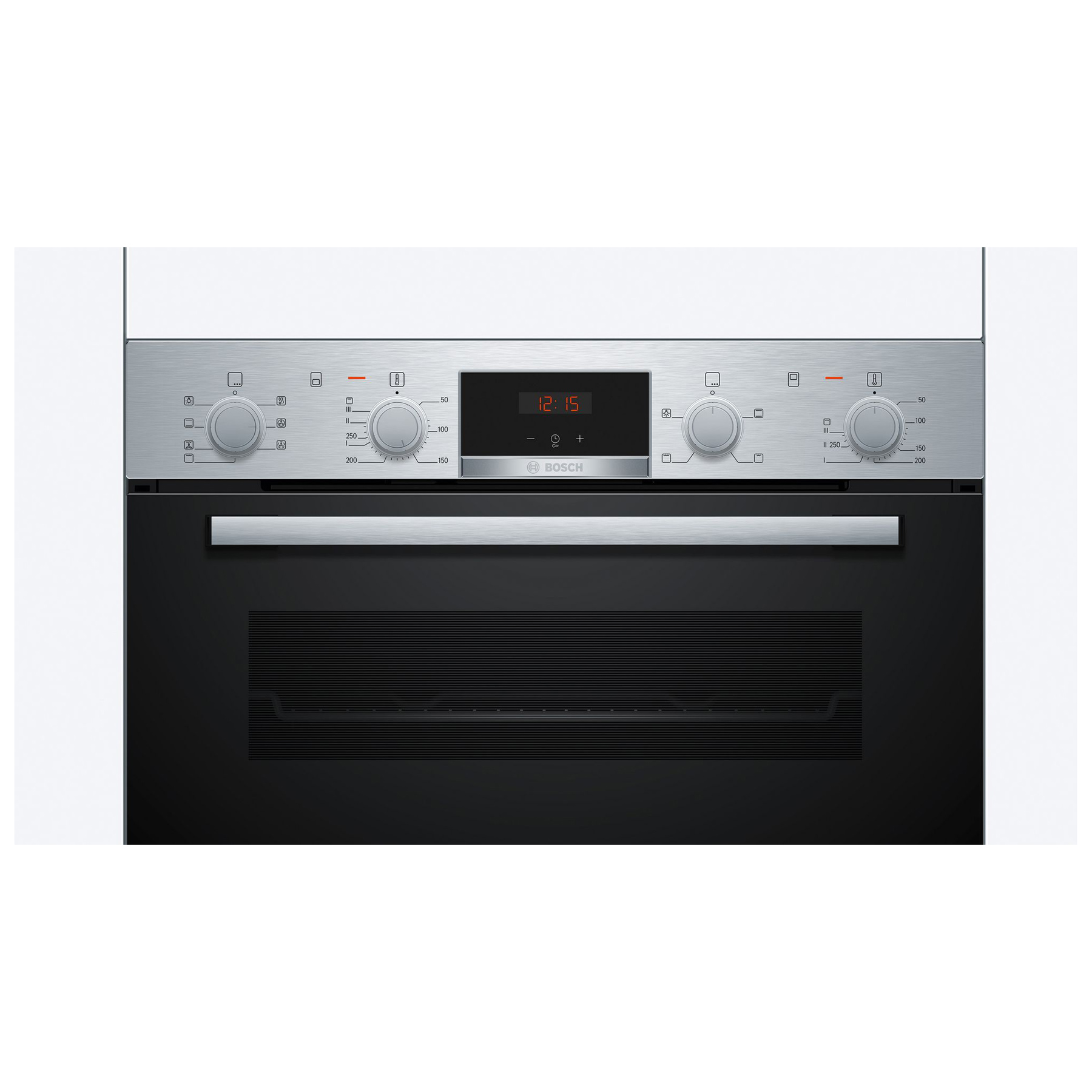 Bosch Serie 4 Built in Double Oven Brushed Steel - MBA533BS3B