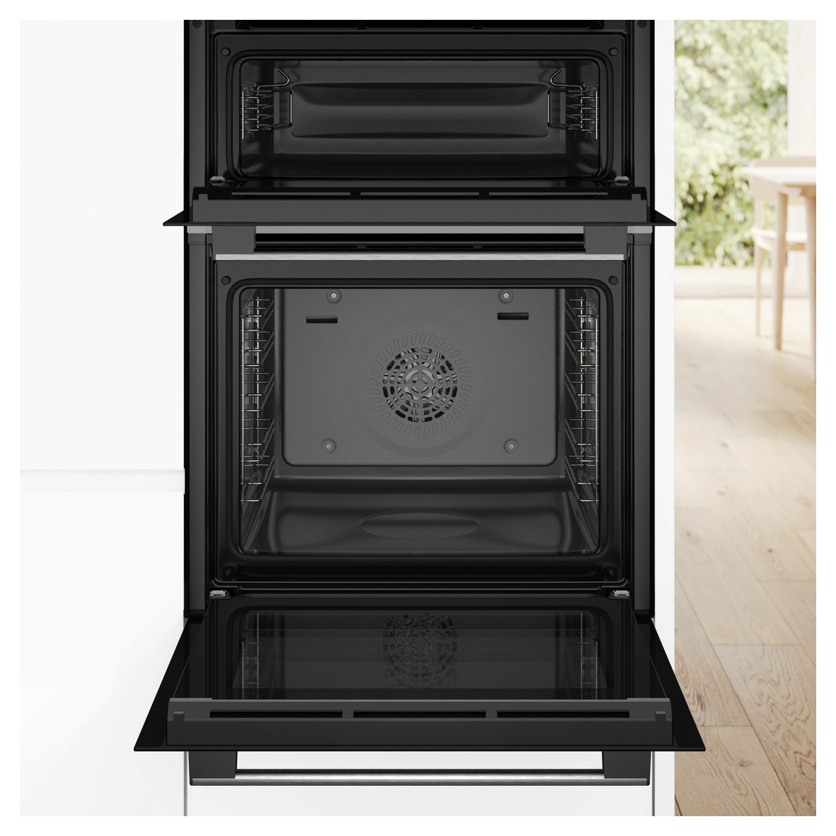 Bosch MBA533BS3B Series 4 88cm Built In Electric Double Oven in Black, photo 5