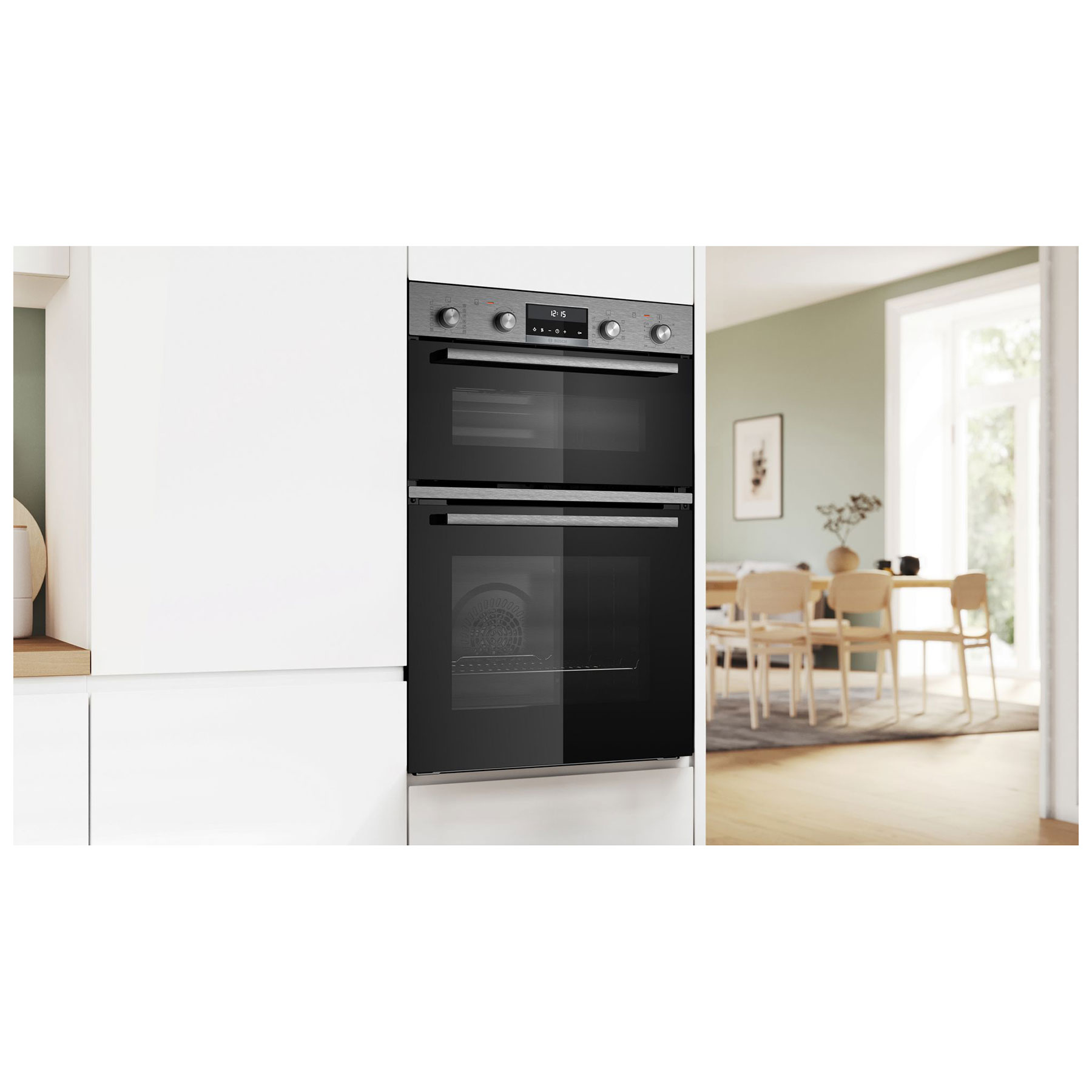 Bosch MBA578BS7B Series 6 Built In Electric Double Oven in Brushed Ste, photo 3