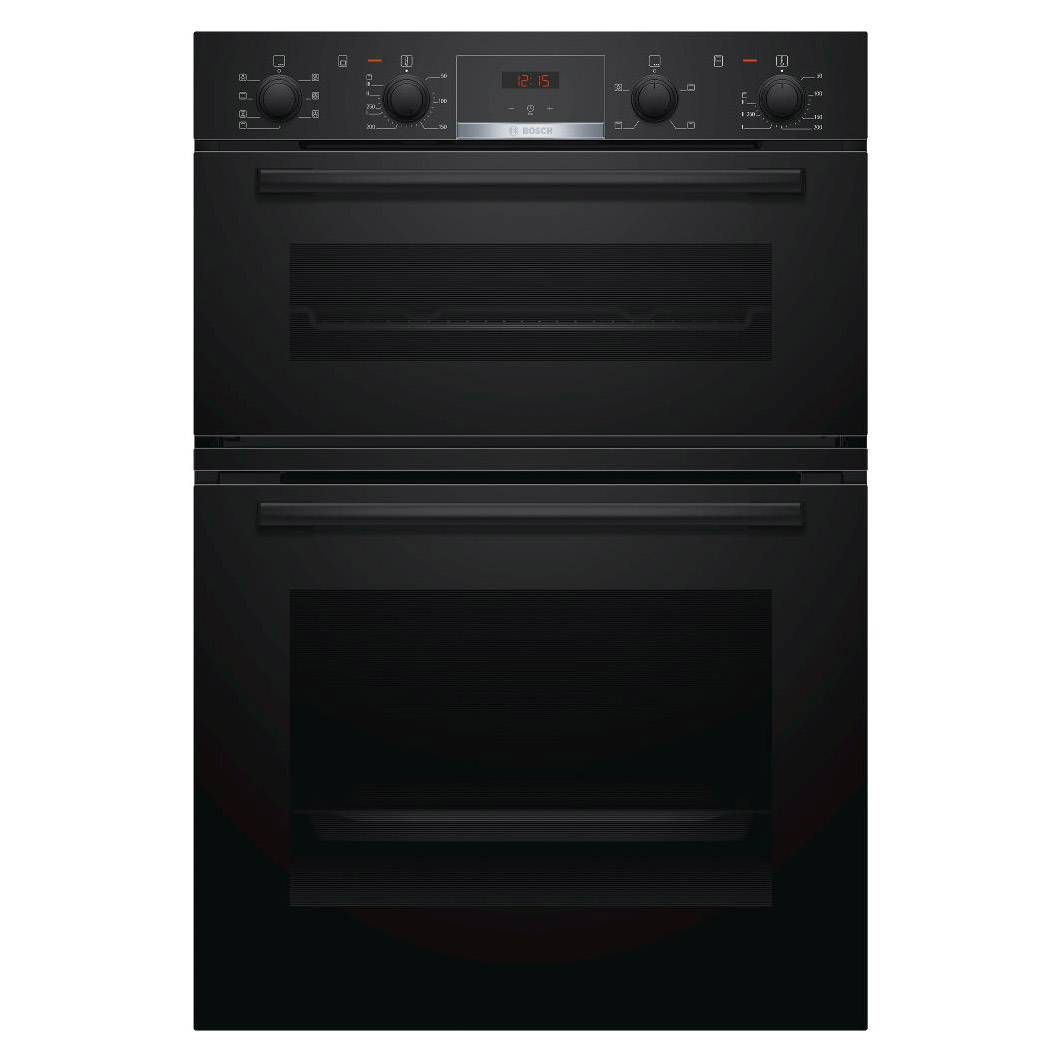 Image of Bosch MBS533BB0B Series 4 Built In Hot Air Double Oven in Black