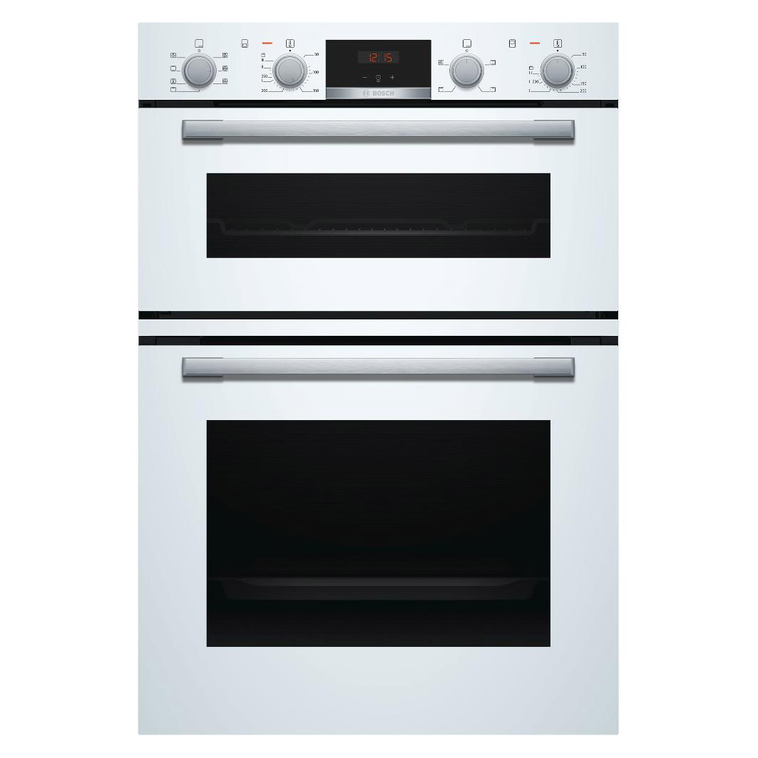 Image of Bosch MBS533BW0B Series 4 Built In Hot Air Double Oven in White