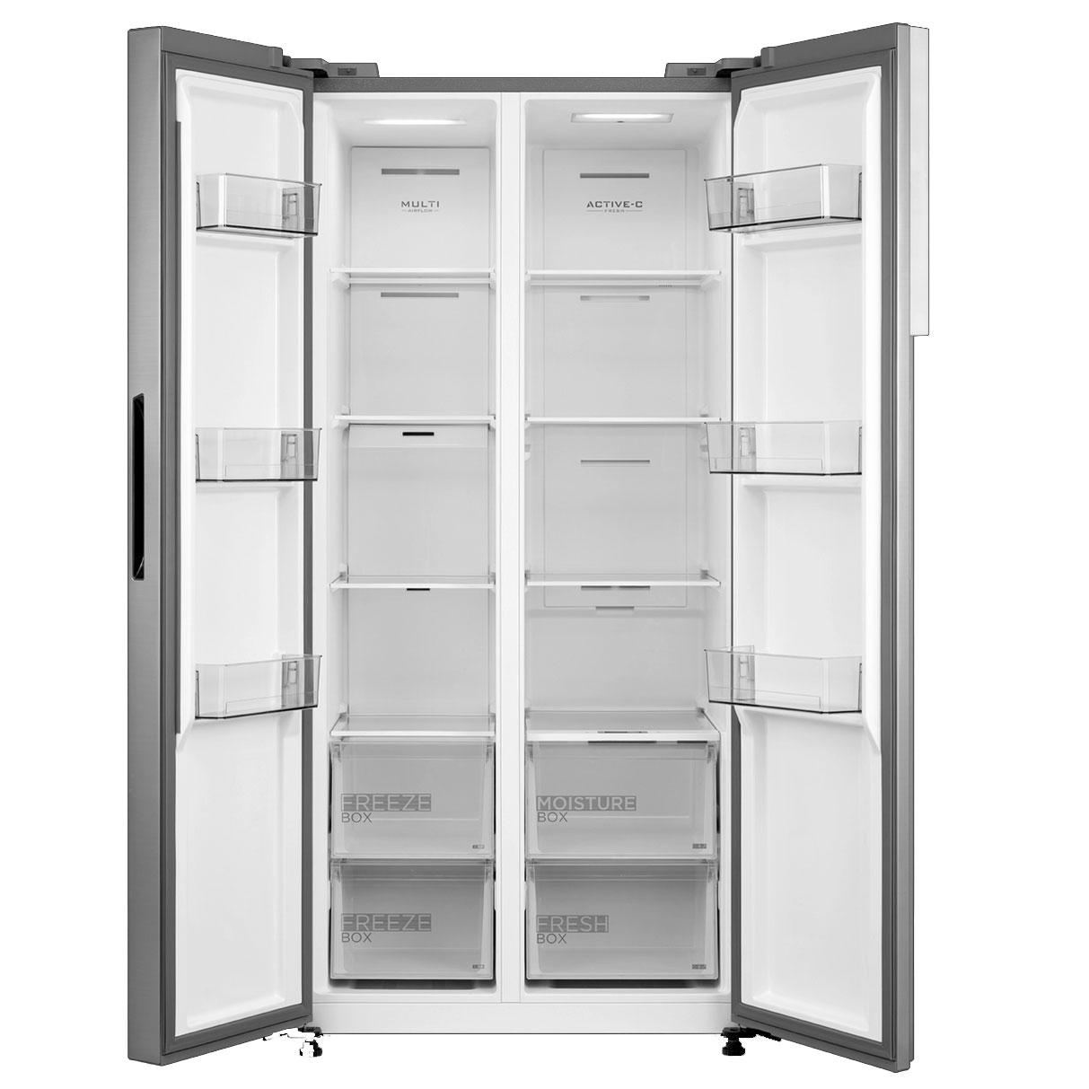 Midea MDRS619FIE46 American Fridge Freezer in Stainless Steel Frost Fr, photo 3