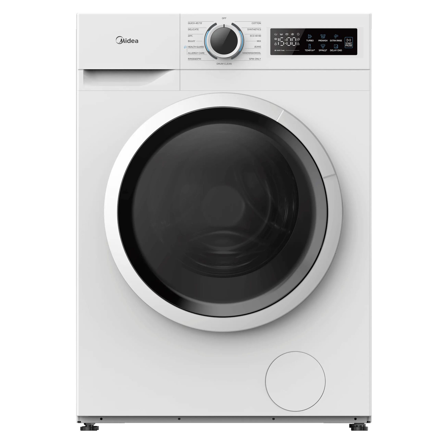Midea MF110W100BWU 10kg 1400 Spin Washing Machine in White A Rated wit