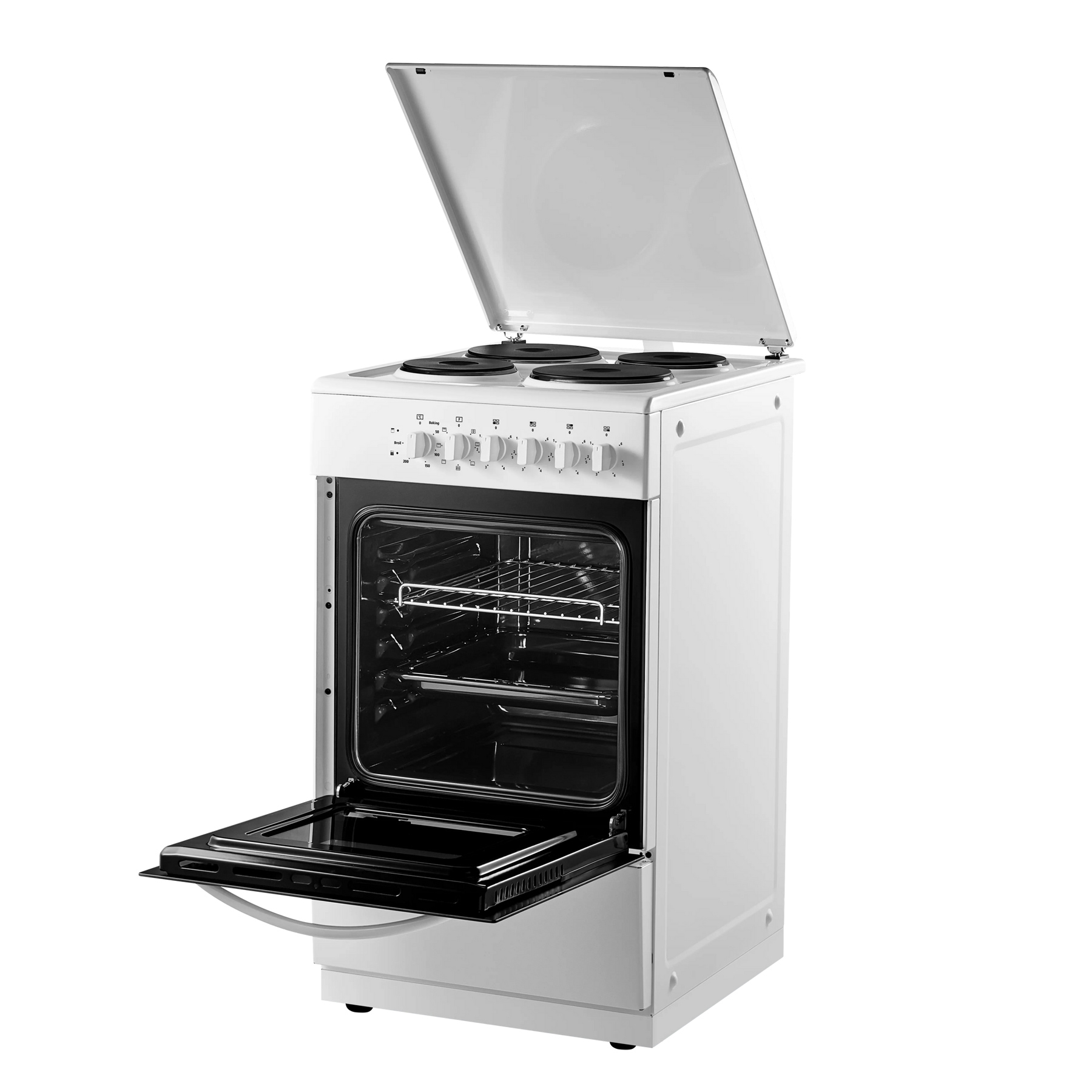 Midea MFO20DME4H10 50cm Single Oven Electric Cooker in White Solid Pla, photo 4