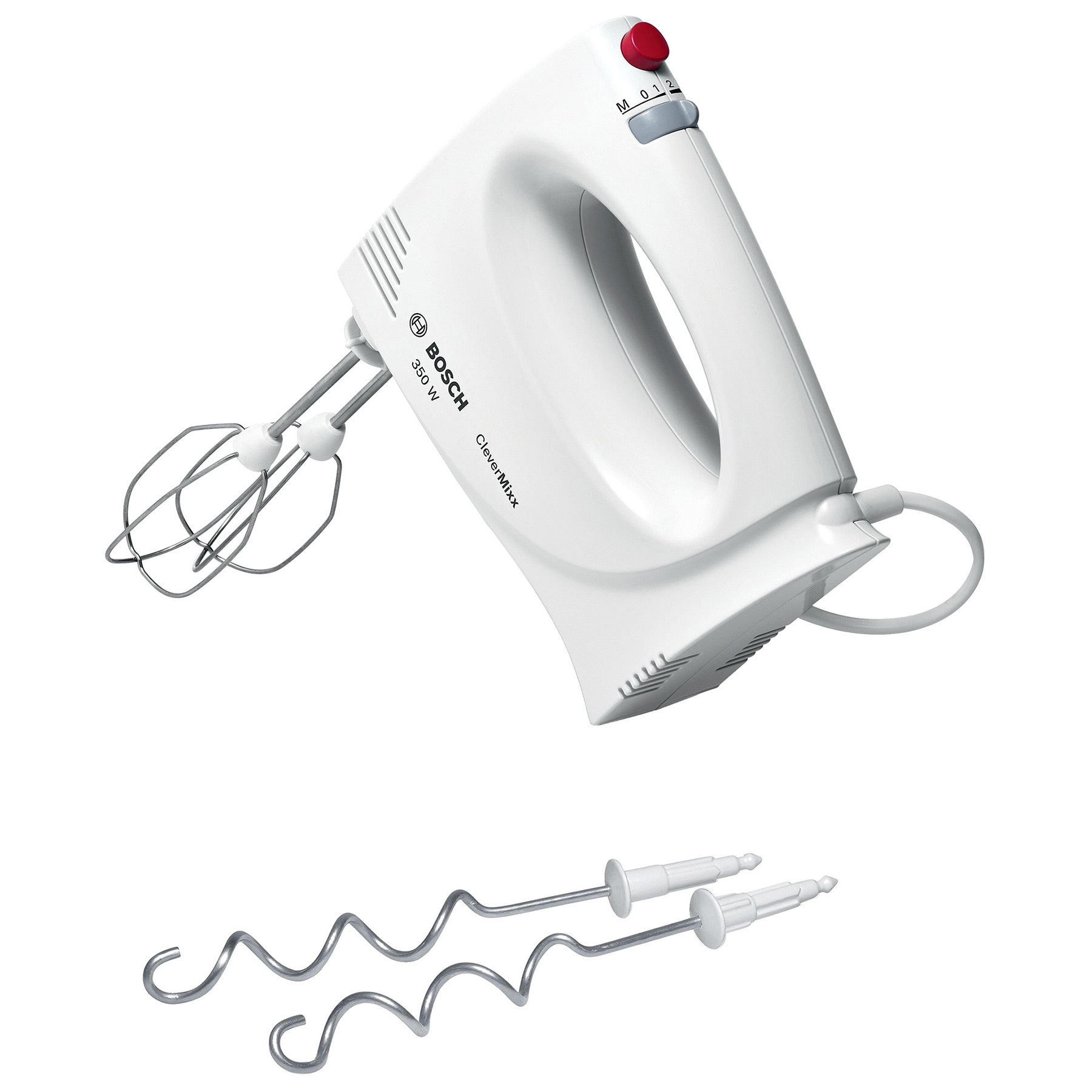 Image of Bosch MFQ3030GB Hand Mixer in White Red 350W