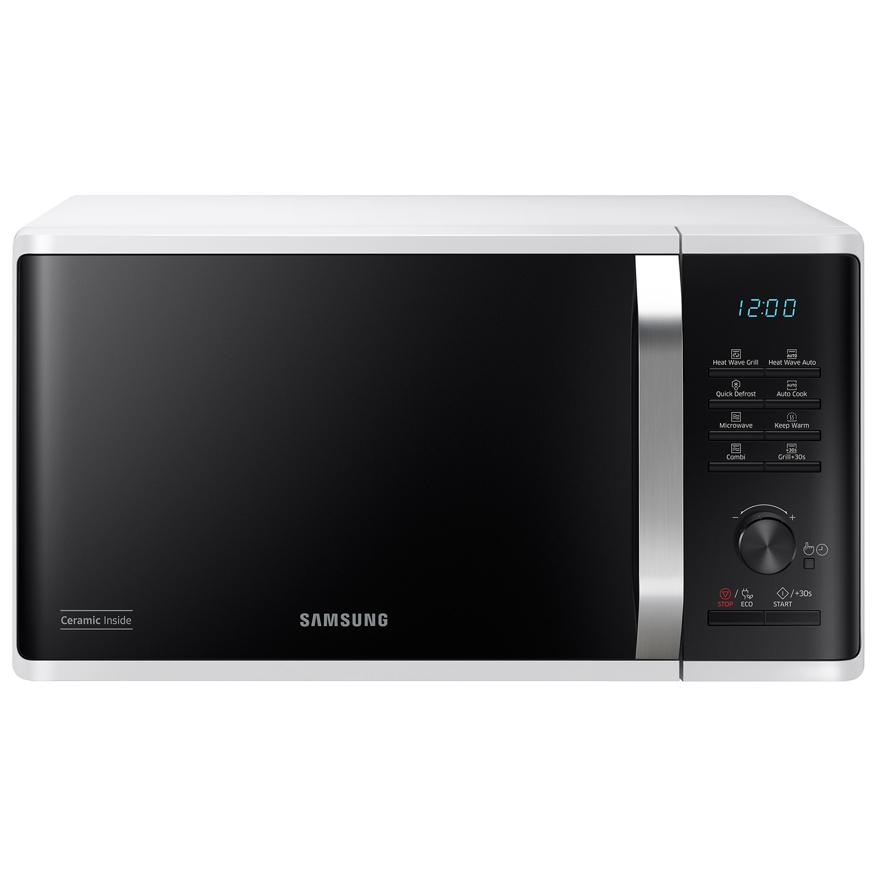 Samsung MG23K3575AW Compact Microwave Oven with Grill in White 23L 800