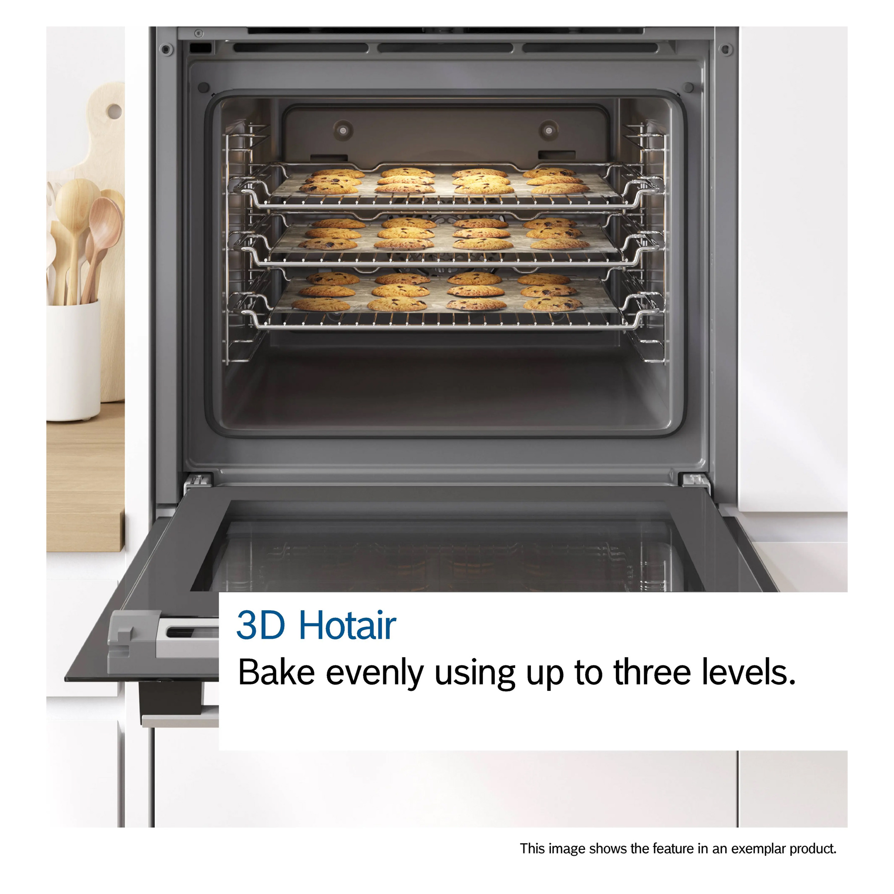 Bosch MHA133BR0B Series 2 Built In Double Oven in Brushed Steel, photo 5