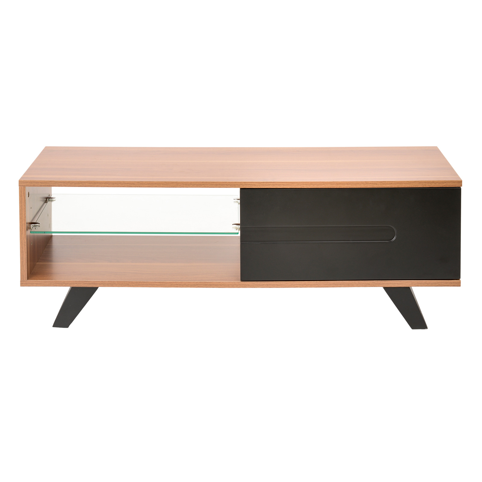 Image of TTAP MIA 1200 WAL Miami 1200mm Wide TV Stand in Walnut Black