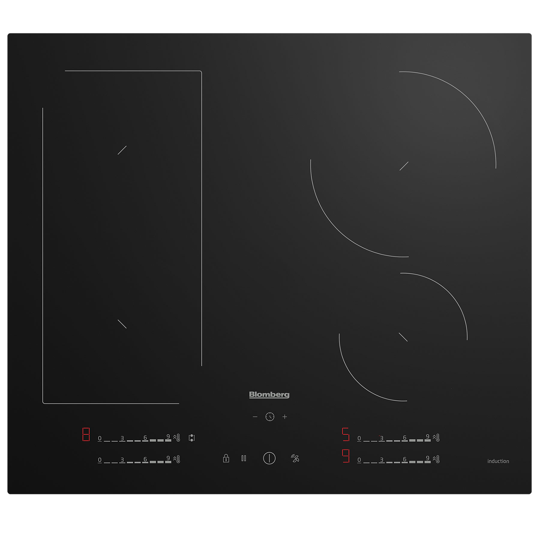 Image of Blomberg MIN74387NP 60cm 4 Zone Induction Hob in Black Touch Control