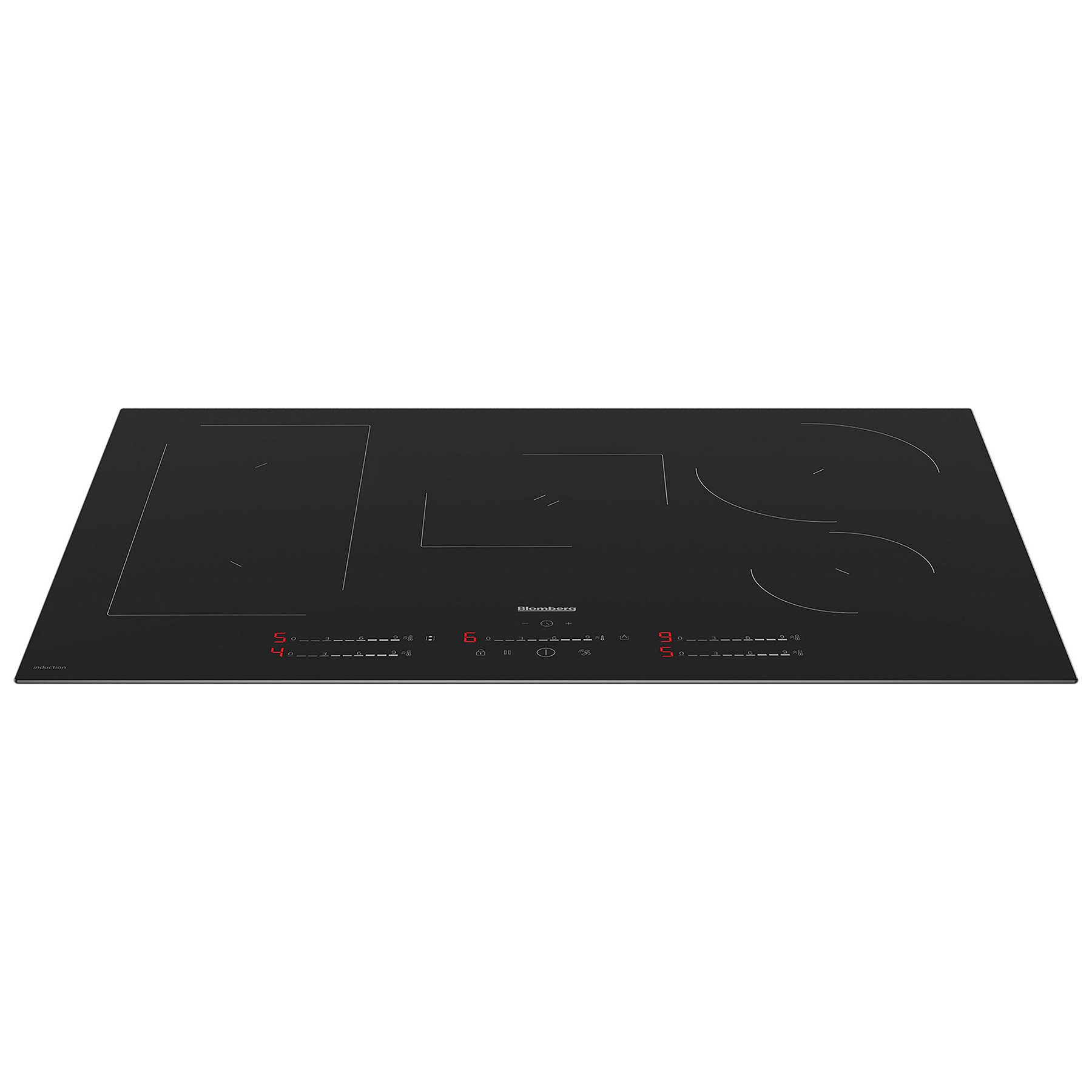 Blomberg MIX55487N 78cm 5 Zone Induction Hob in Black Glass Touch Cont, photo 2