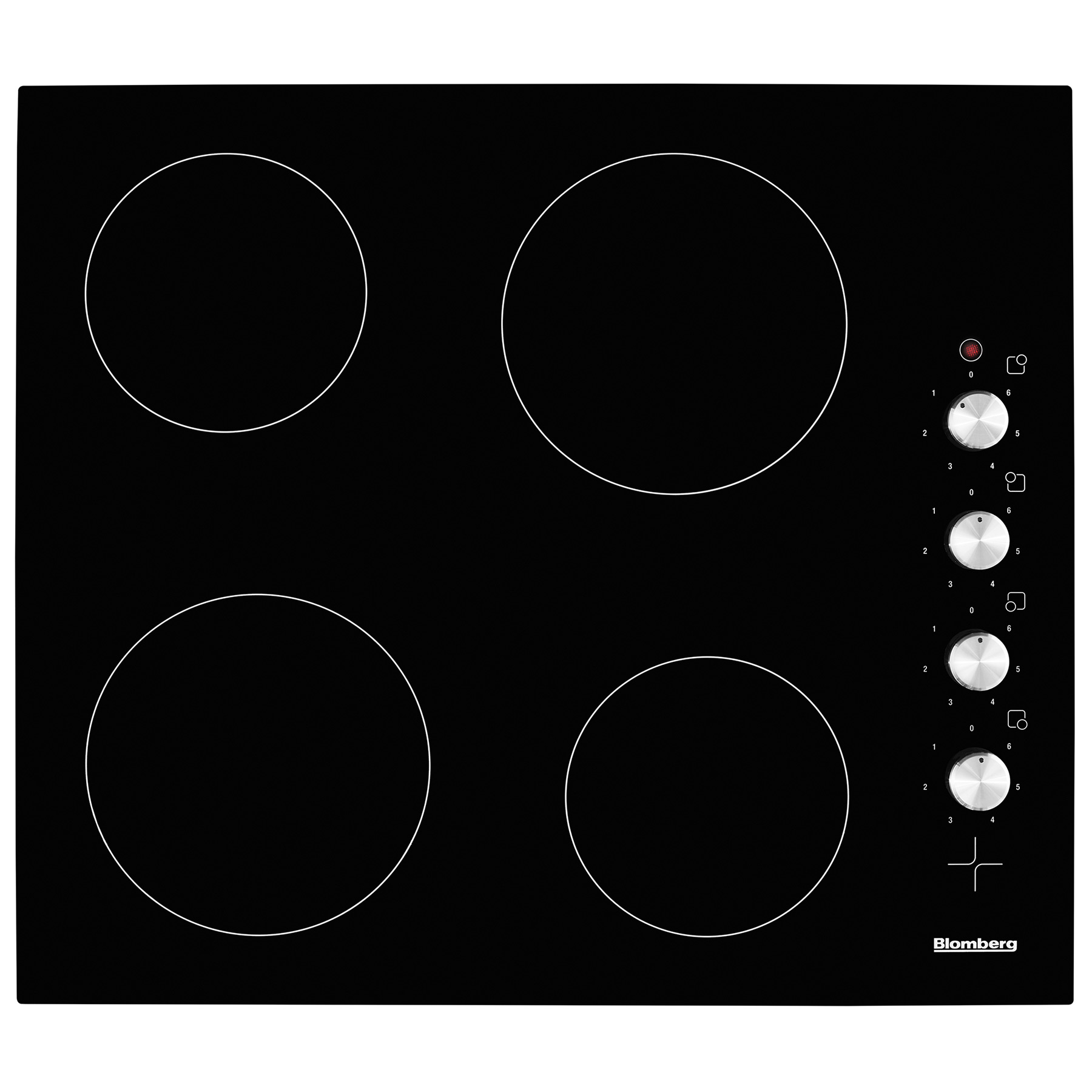 Blomberg MKN24001 60cm 4 Zone Frameless Ceramic Hob Knob Side Controls