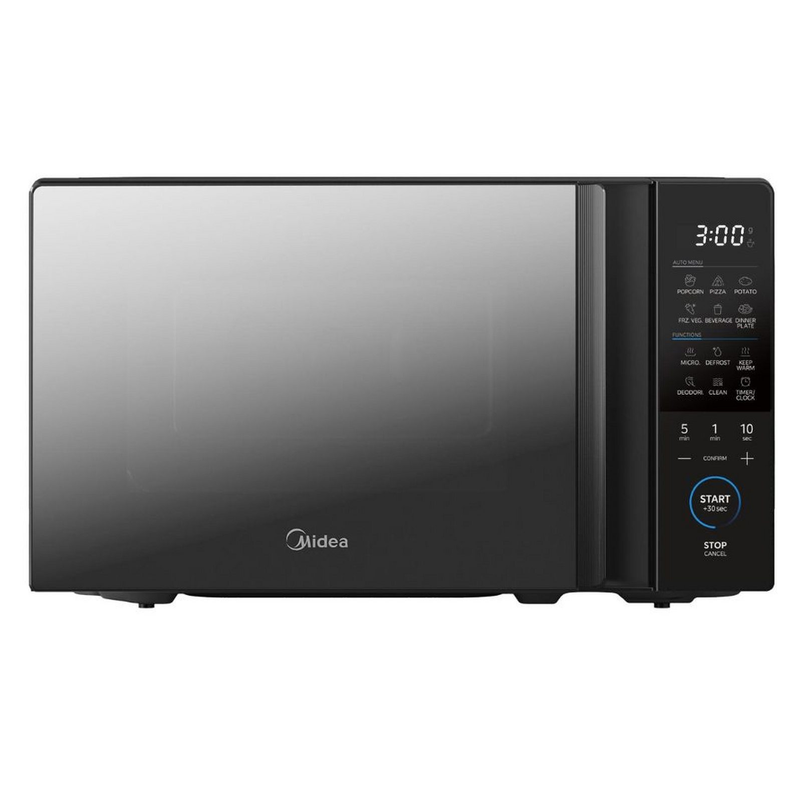Midea MMO EM20MOPF 20L Solo Microwave Mirror Black Inverter Technology
