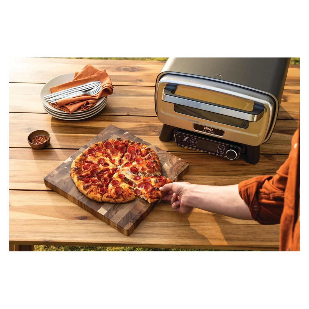 Ninja Artisan Outdoor Pizza & Air Fry Oven, Grey | Outdoor Cooking & Pizza Making for BBQs, Patios & Gardens, photo 5