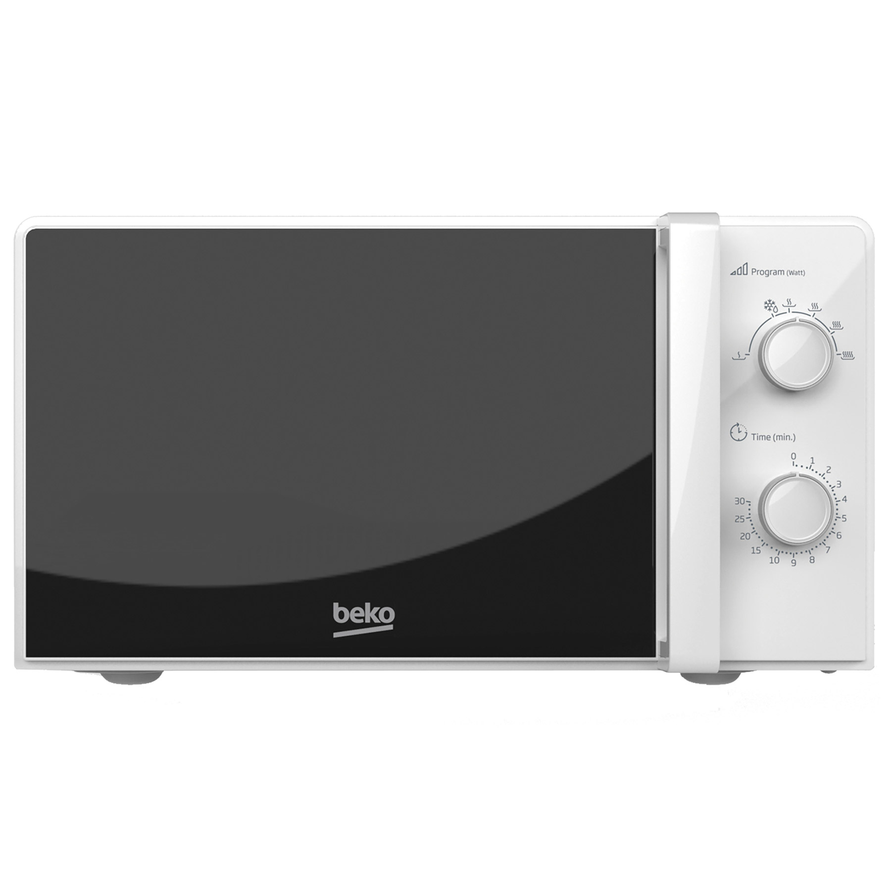 Image of Beko MOC20100WFB Microwave Oven in White 20L 700W Manual Control