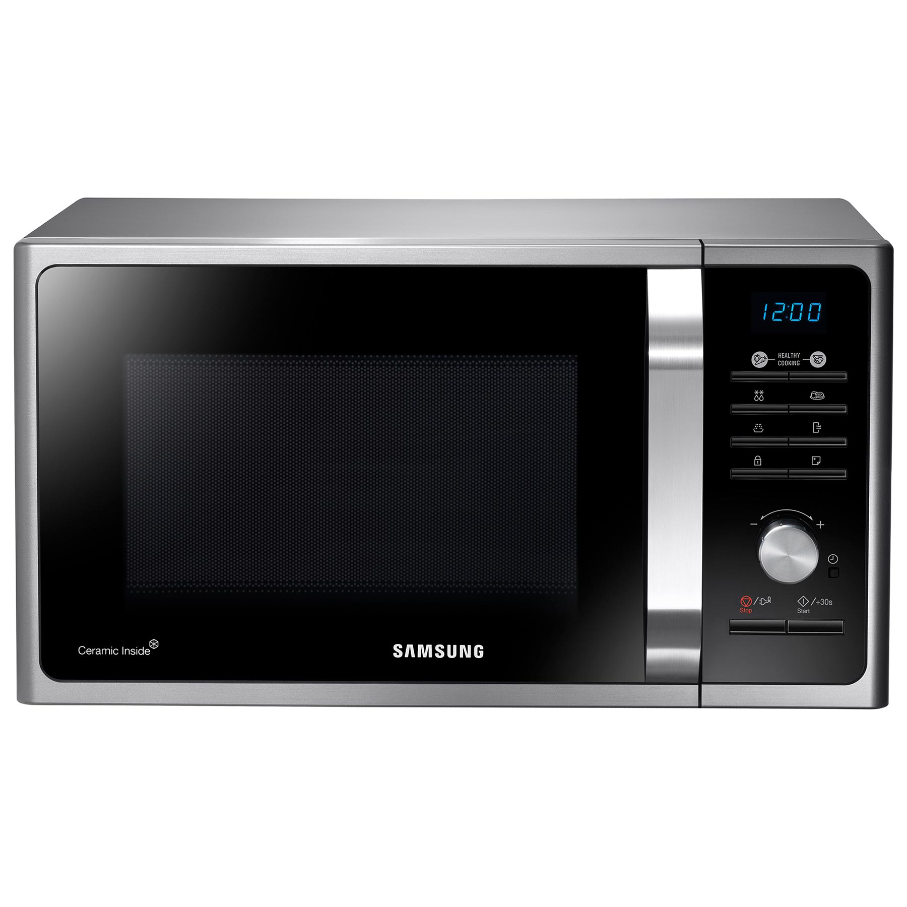 Image of Samsung MS23F301TAS Microwave Oven in Silver Tact 23 Litre 800W
