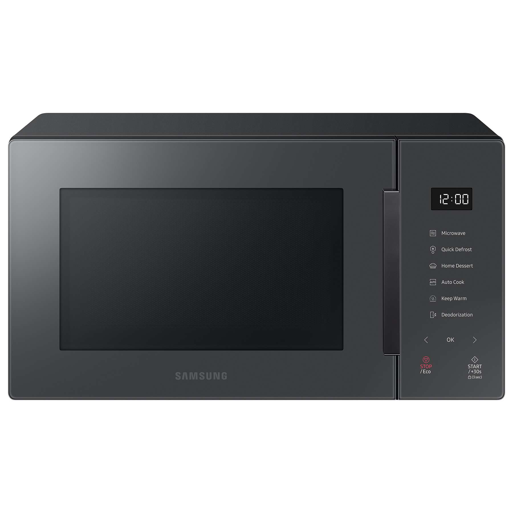 Image of Samsung MS23T5018AC Microwave Oven in Charcoal Grey 23 Litre 800W