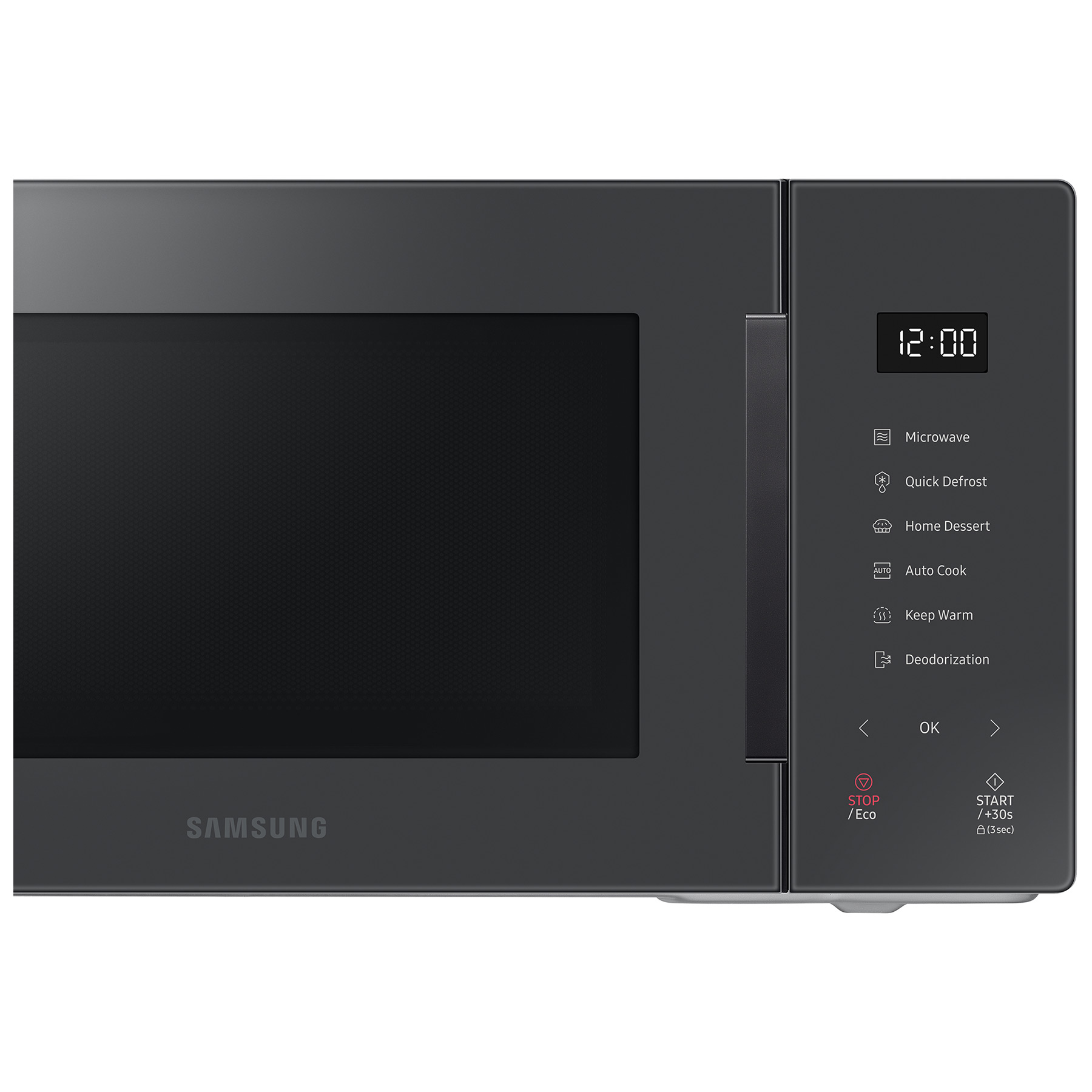 Samsung MS23T5018AC Microwave Oven in Charcoal Grey 23 Litre 800W, photo 4