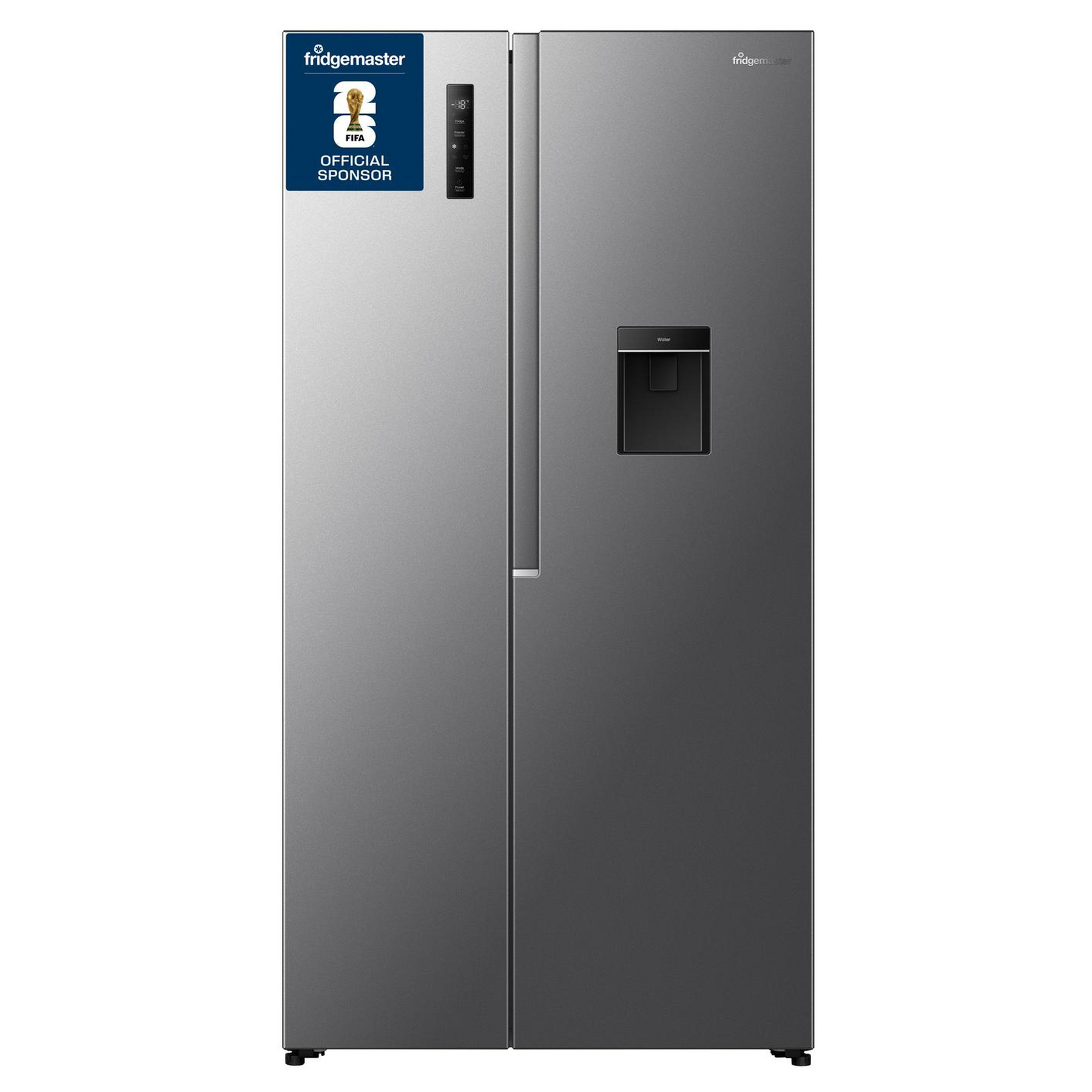 Fridgemaster MS91558DES American Fridge Freezer in Silver with Water N