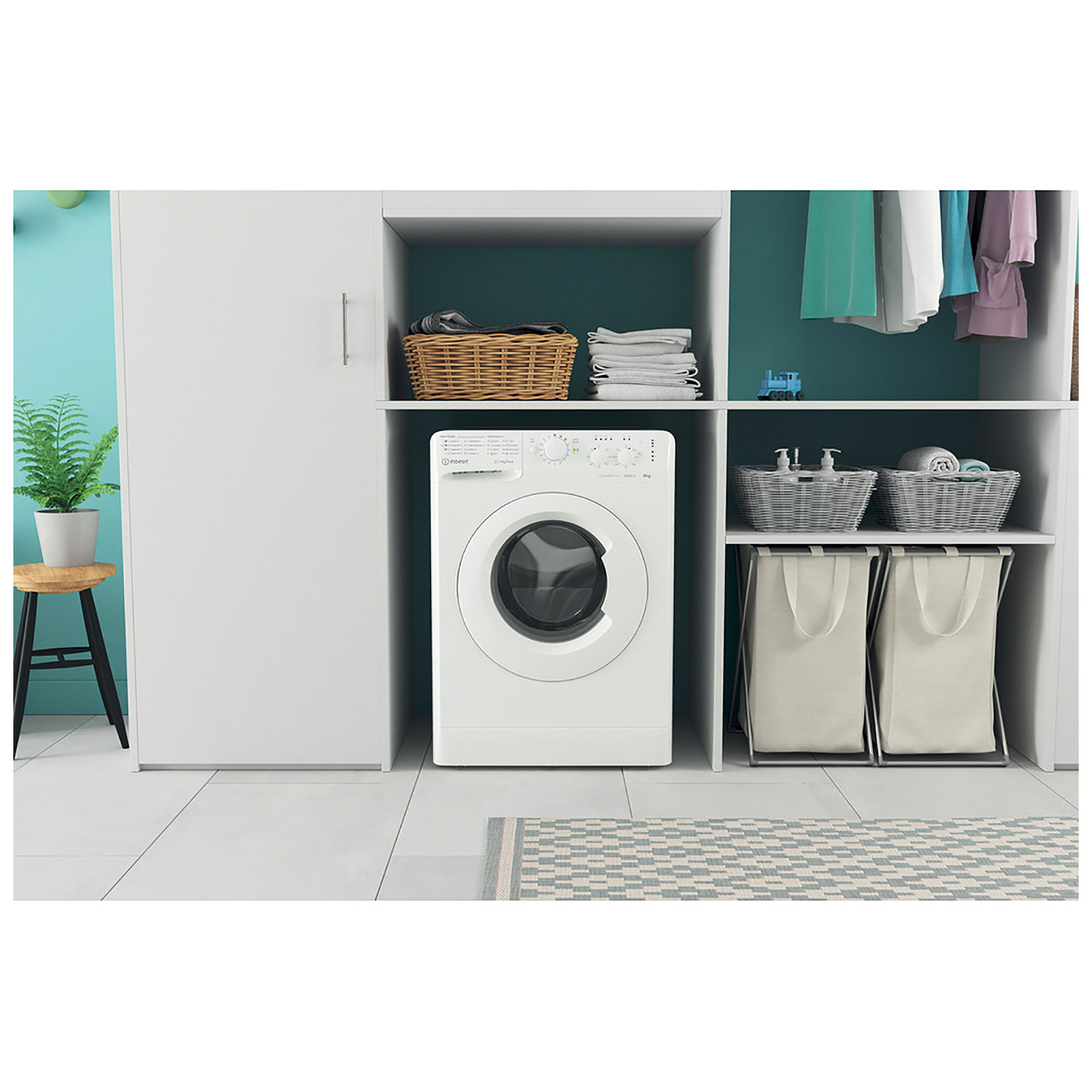 Image of Indesit MTWC91295WUK 9kg 1200 Spin Washing Machine in White B Rated My
