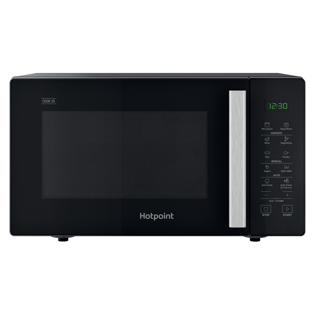 Image of Hotpoint MWH251B Solo Microwave Oven in Black 25 Litres 900W Auto Cook