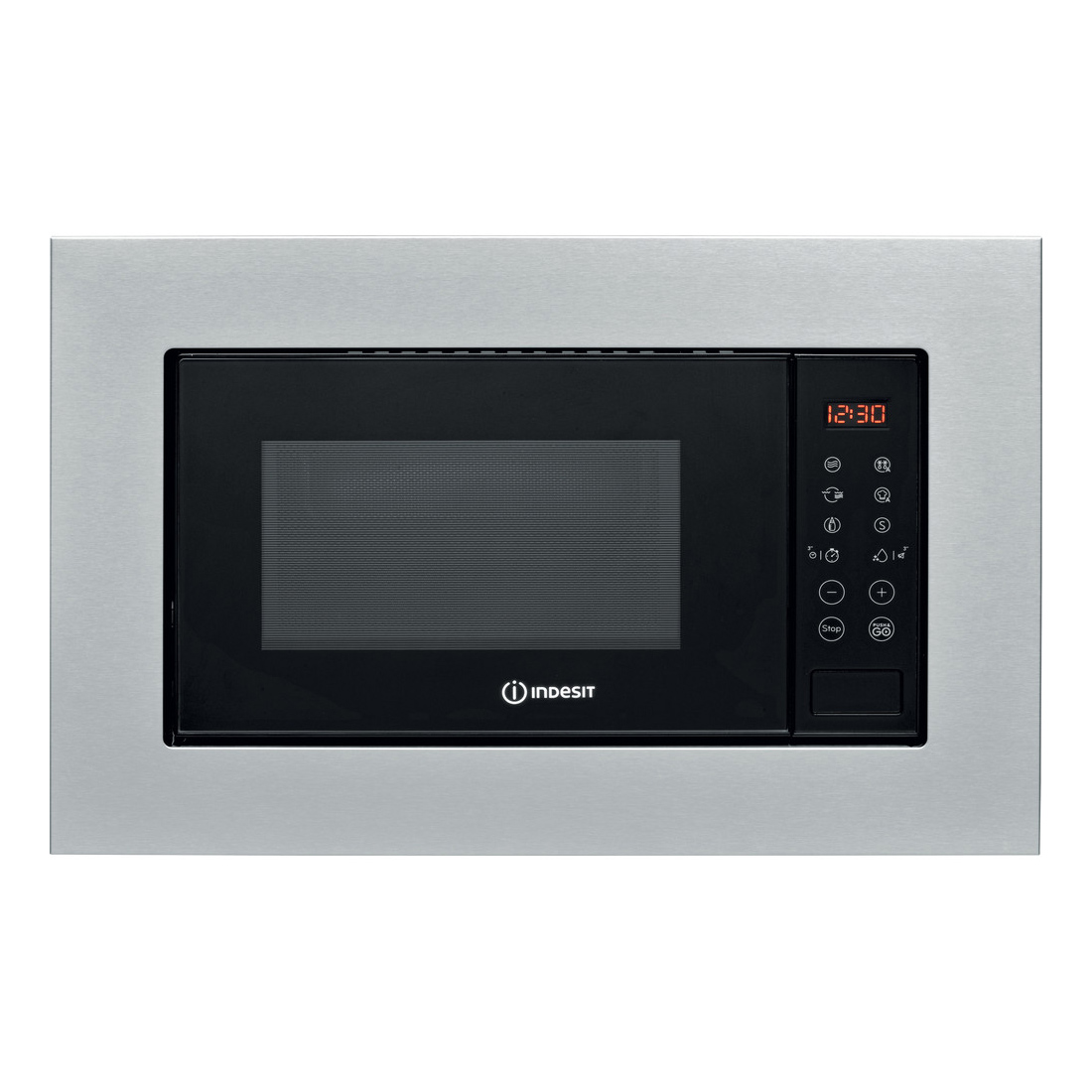 Indesit MWI120GXUK Built In Microwave Oven Grill in St Steel 20L 800W