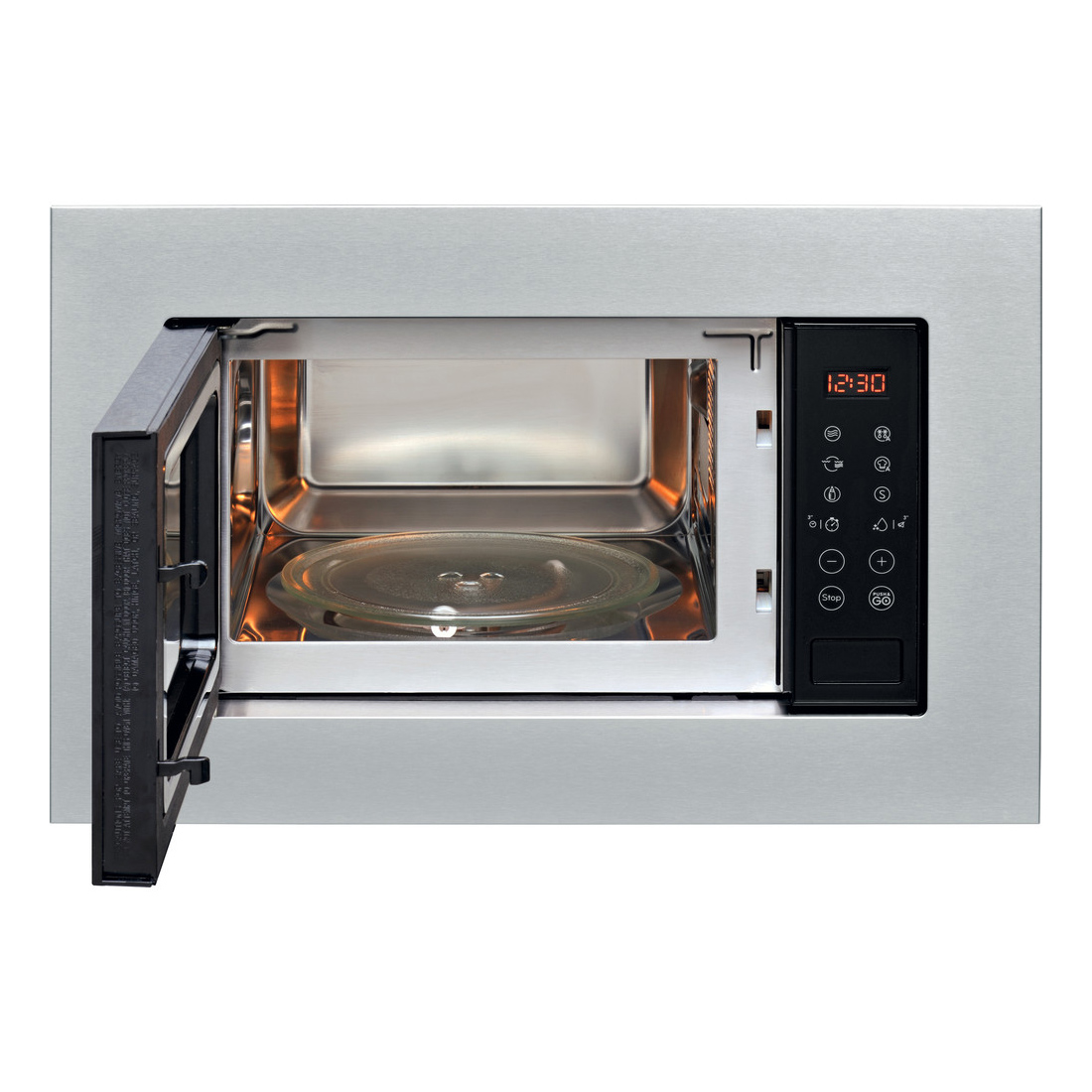 Indesit MWI120GXUK Built In Microwave Oven Grill in St Steel 20L 800W, photo 2