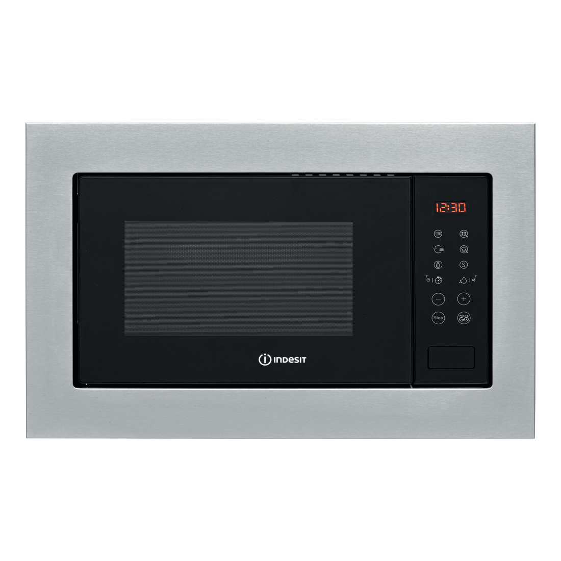 Indesit MWI125GXUK Built In Microwave Oven Grill in St Steel 25L 900W