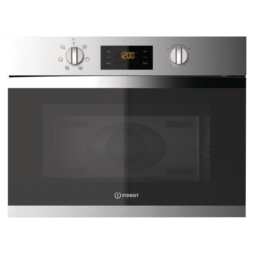 Indesit MWI3443IX Built In Microwave Oven with Grill in St Steel 900W